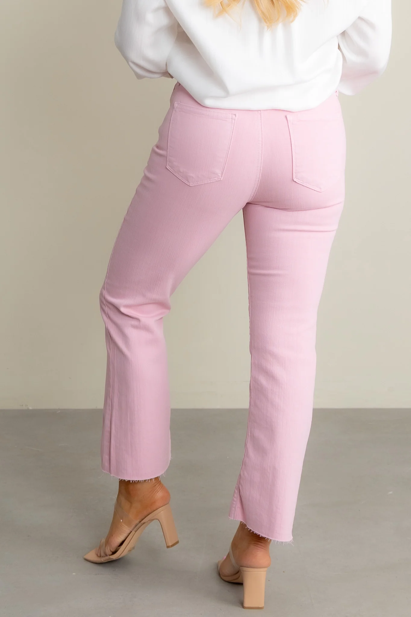 Just Black Demi Light Rose Cropped Flare Jean - Image 3