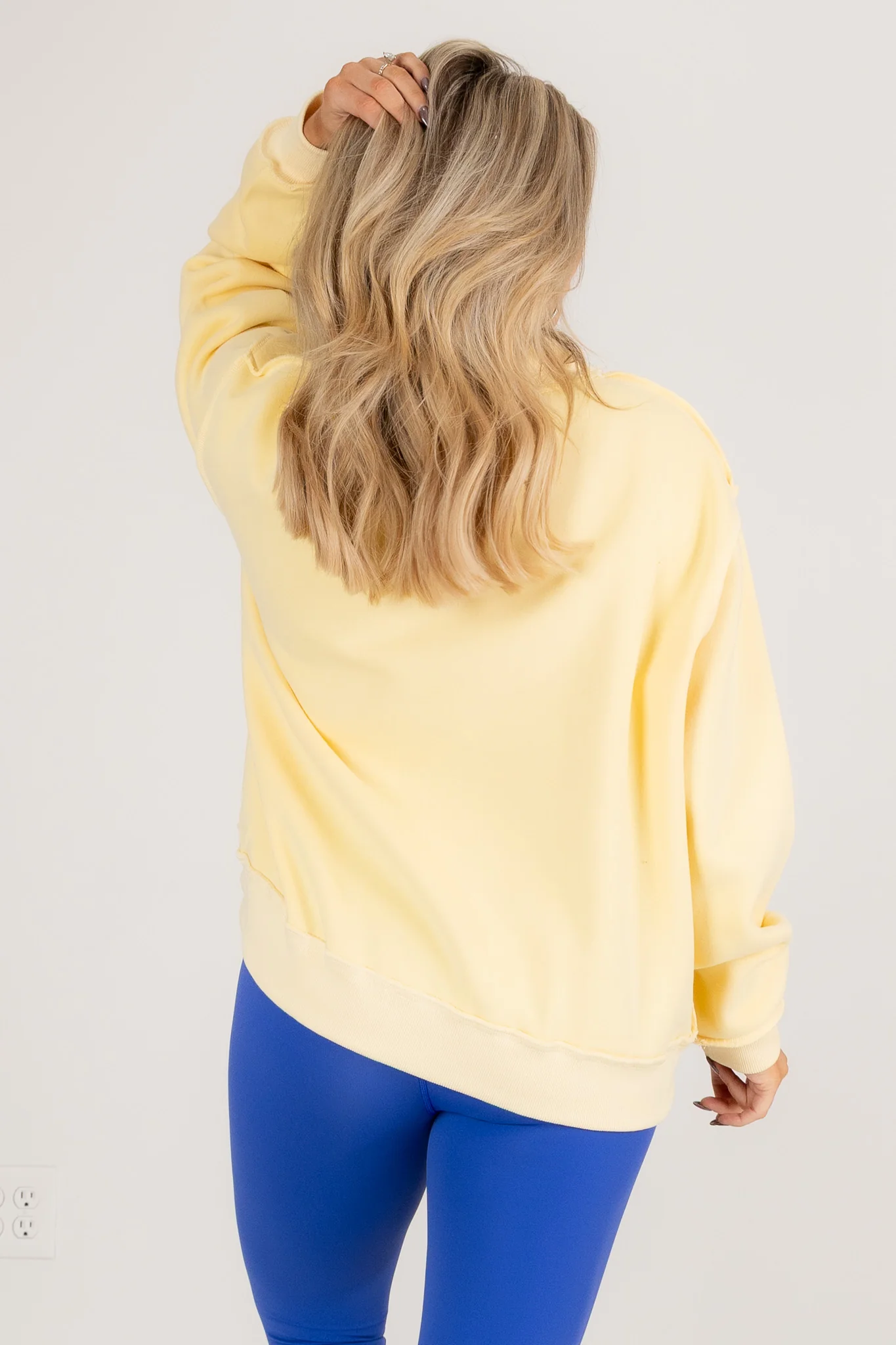Dilly Dally Yellow Mock Neck Sweatshirt - Image 7