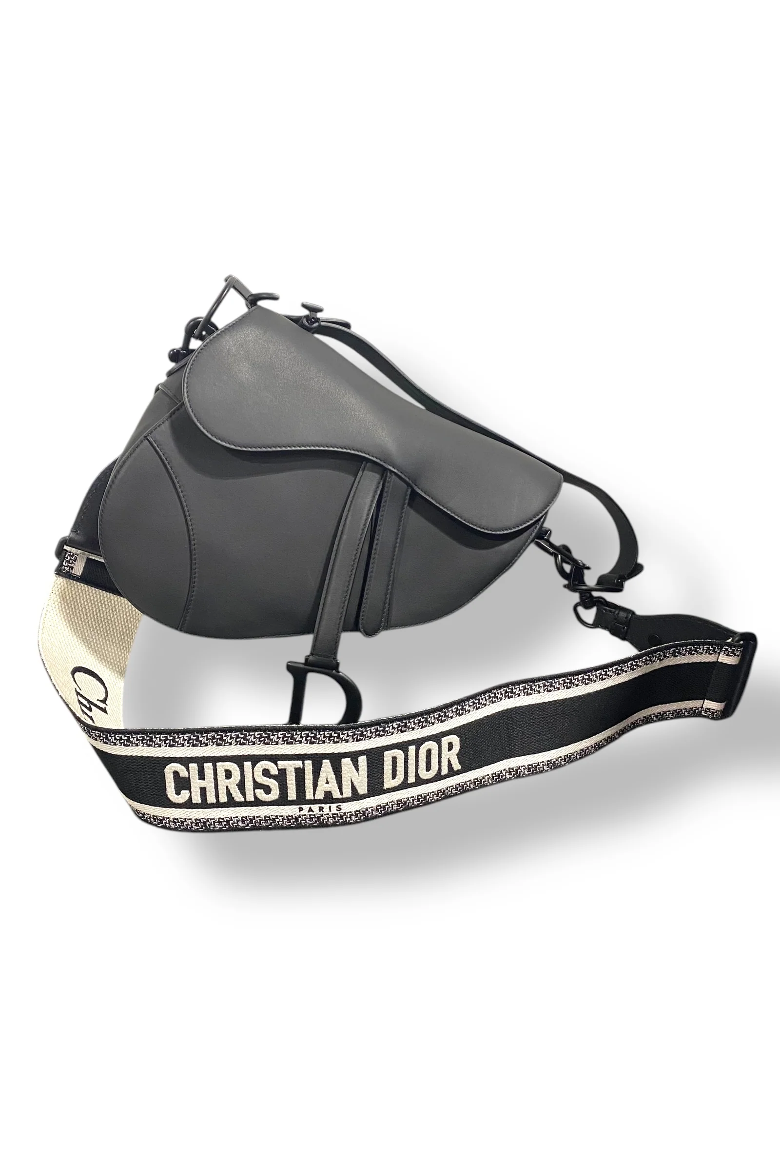 Dior Black Ultramatte Calfskin w/Limited Edition Strap