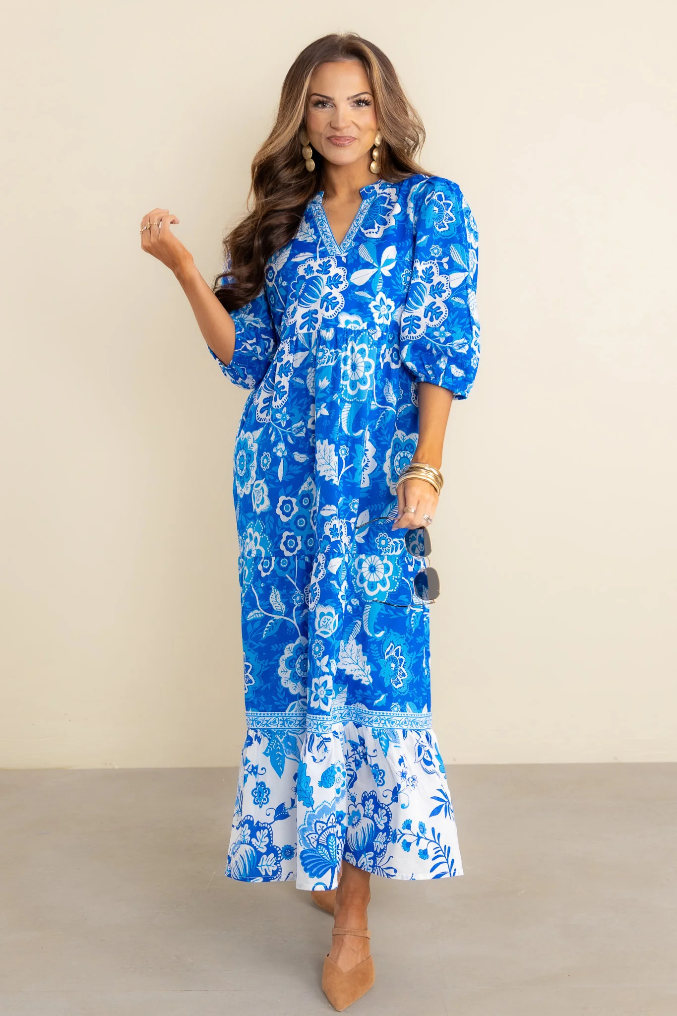 Garden Party Floral Midi Dress