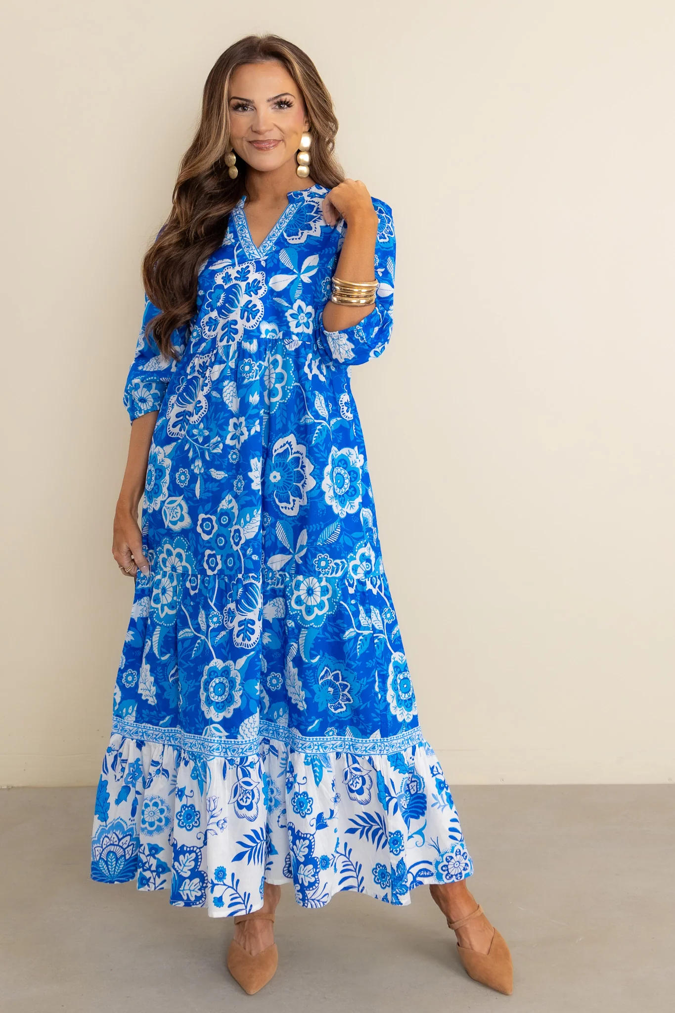 Garden Party Floral Midi Dress - Image 2
