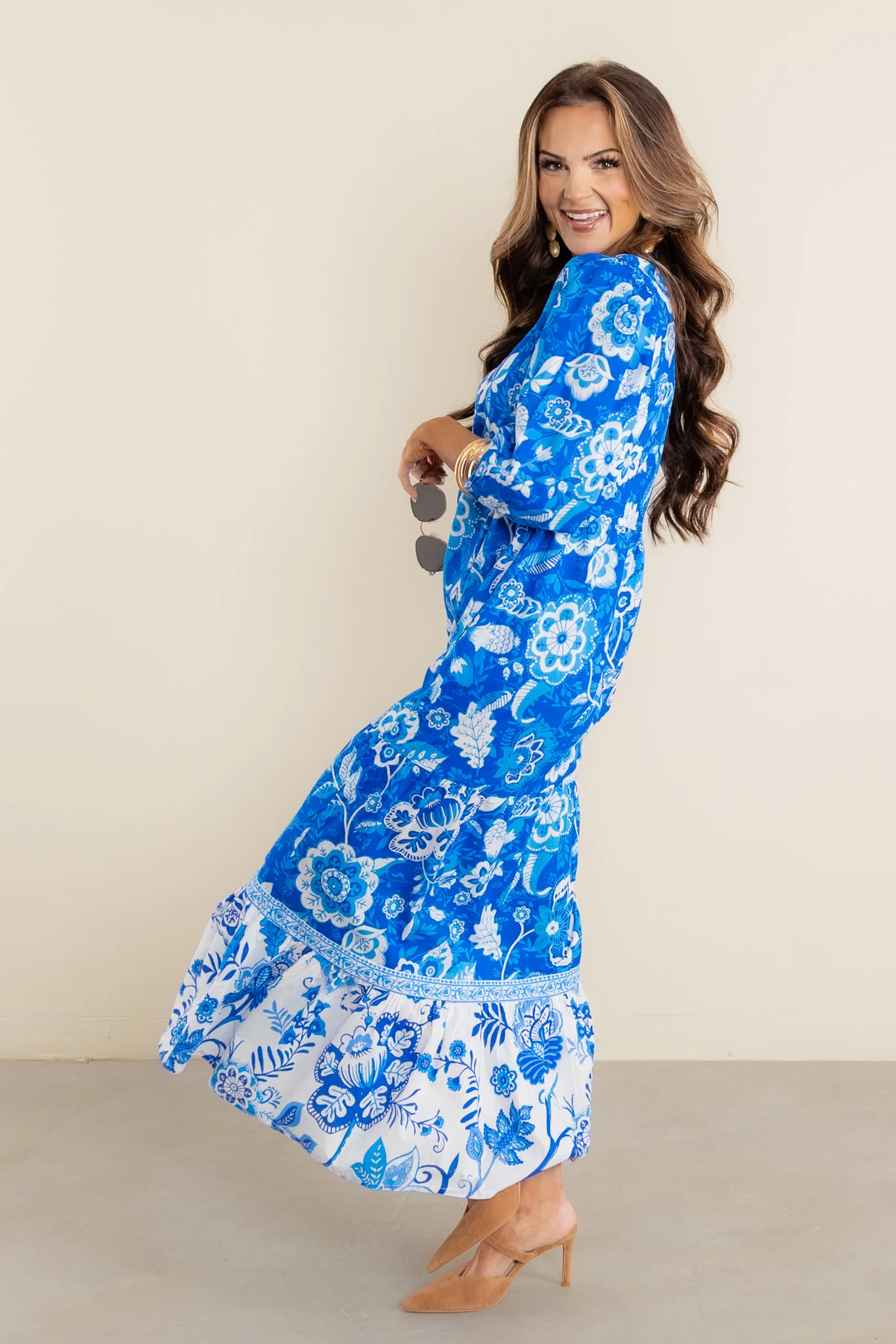 Garden Party Floral Midi Dress - Image 3