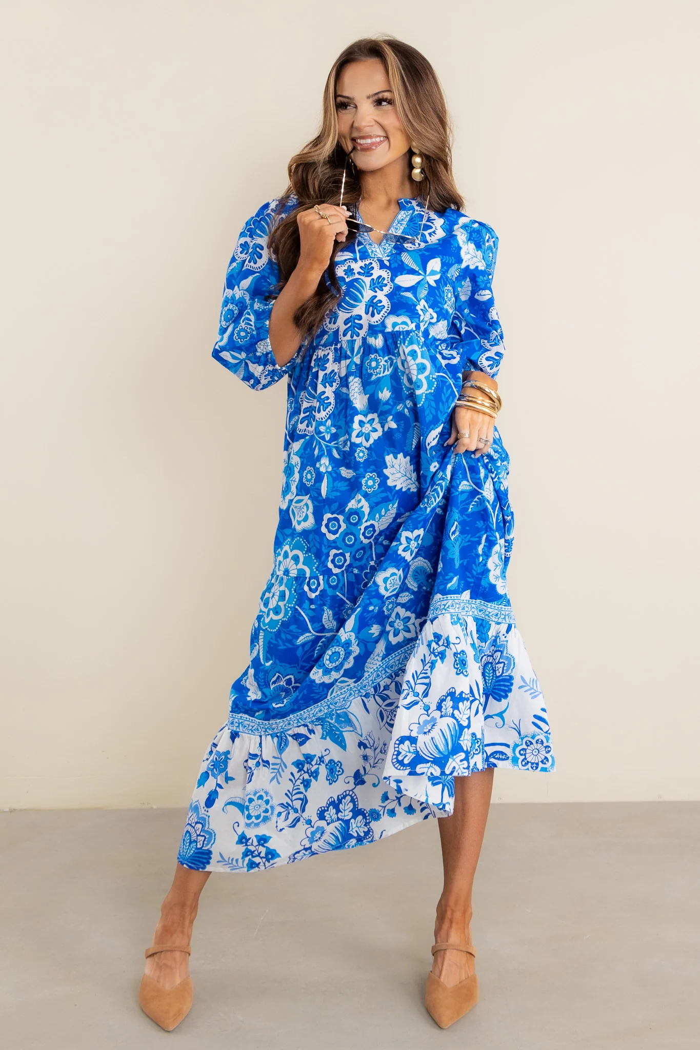 Garden Party Floral Midi Dress - Image 4
