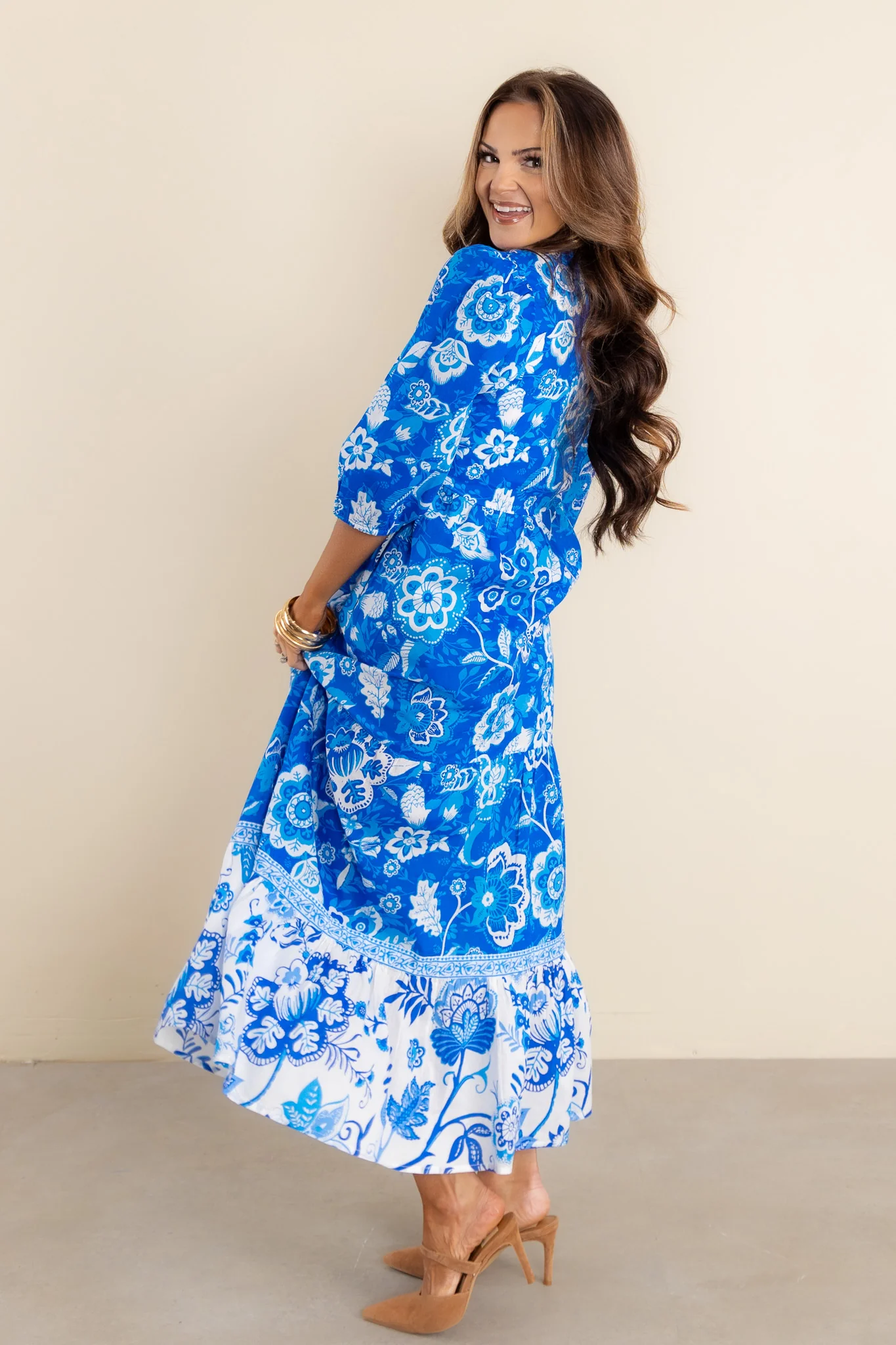 Garden Party Floral Midi Dress - Image 5