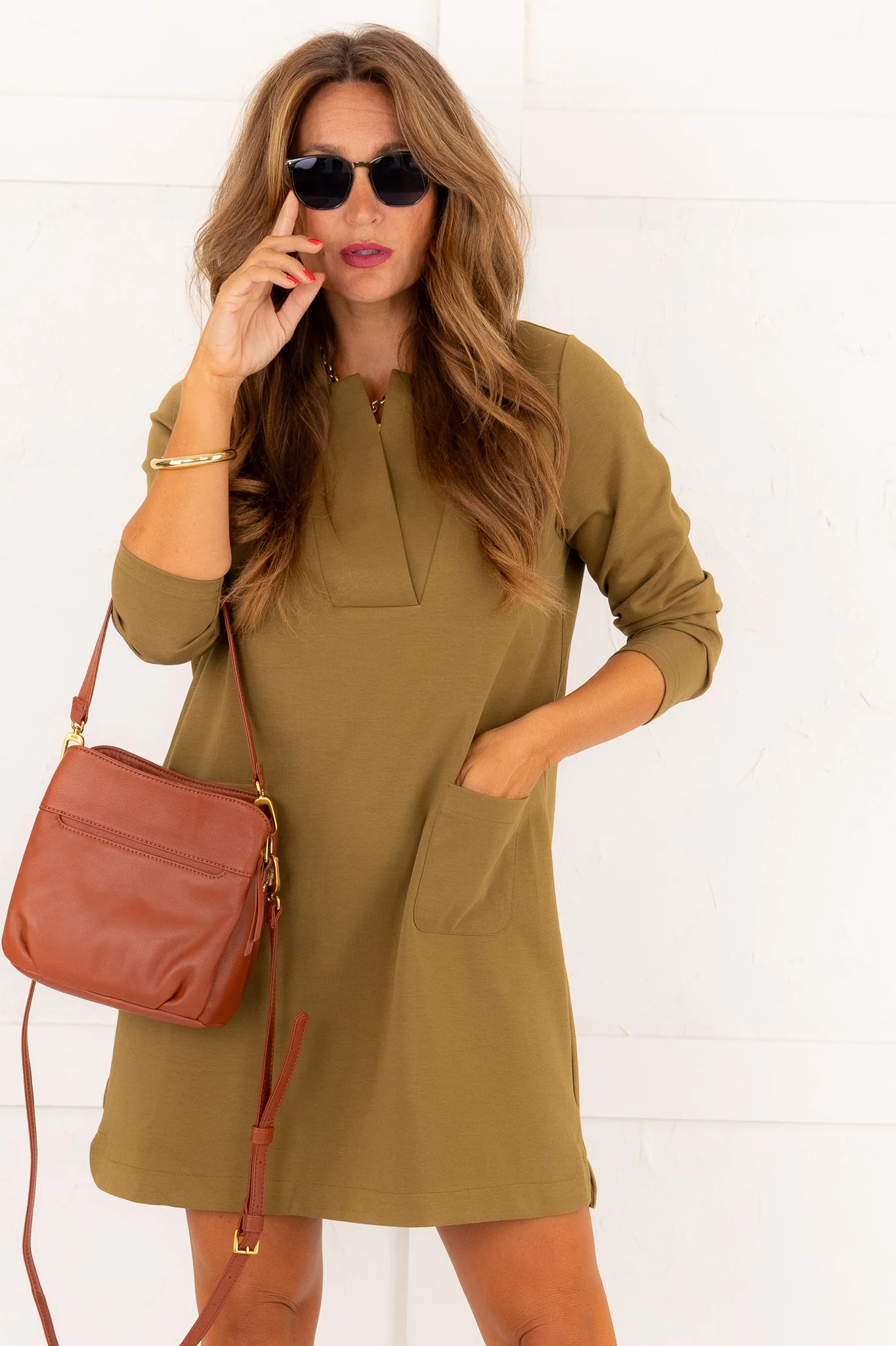 Cherish This Moment Dress - Olive - SALE