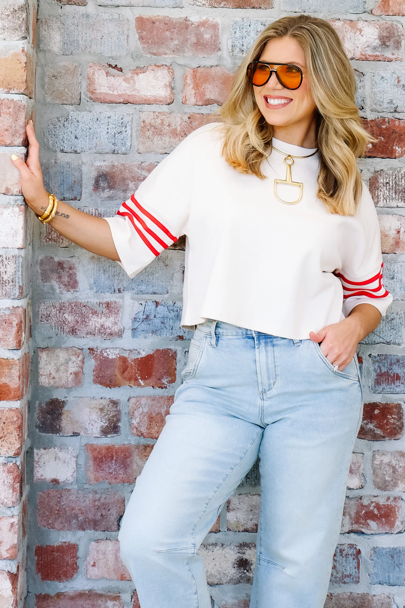 Love Note Ecru Short Sleeve Top