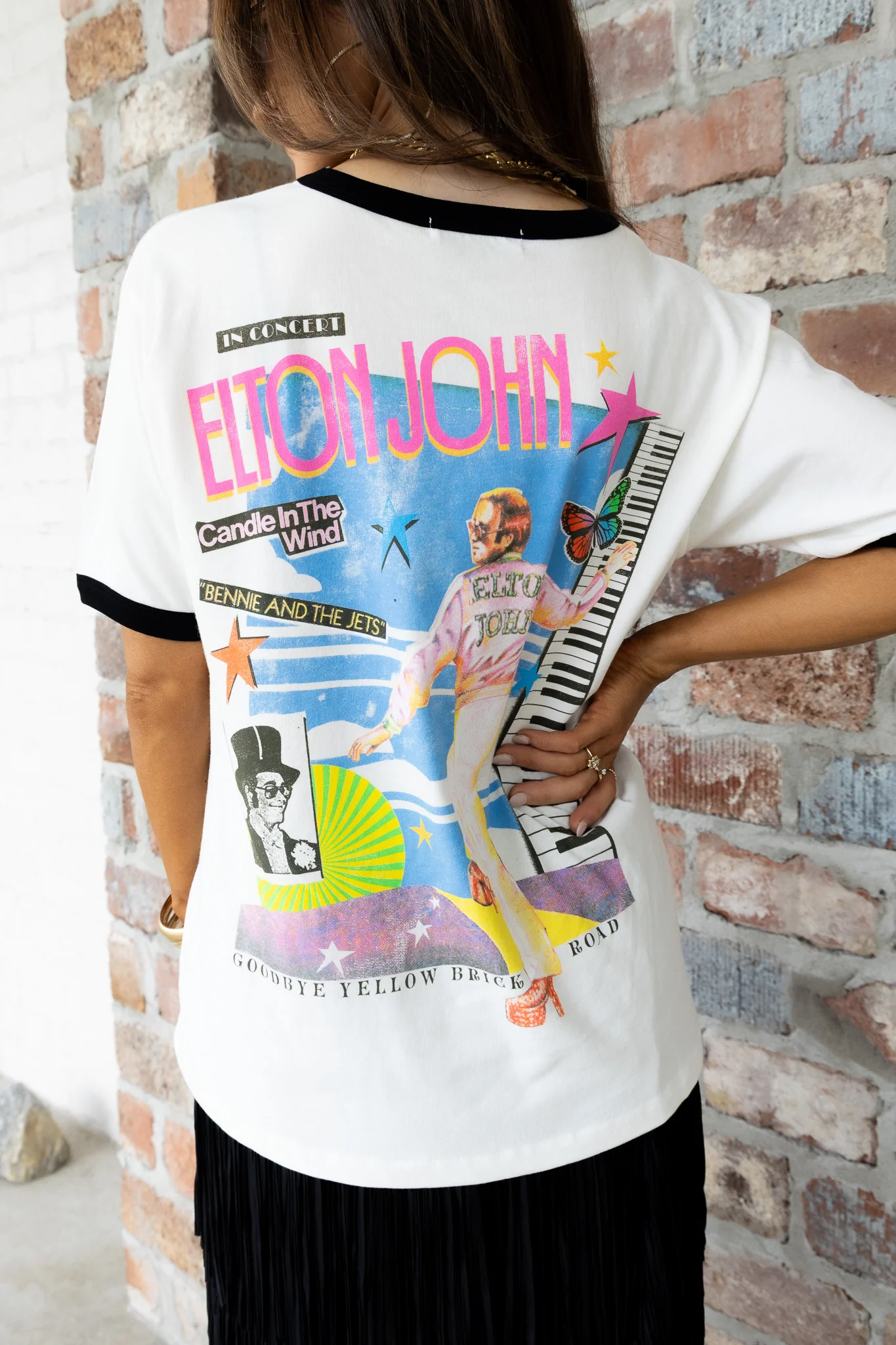 Daydreamer Elton John 1973 Pop Art Oversized Short Sleeve Tee - Image 5