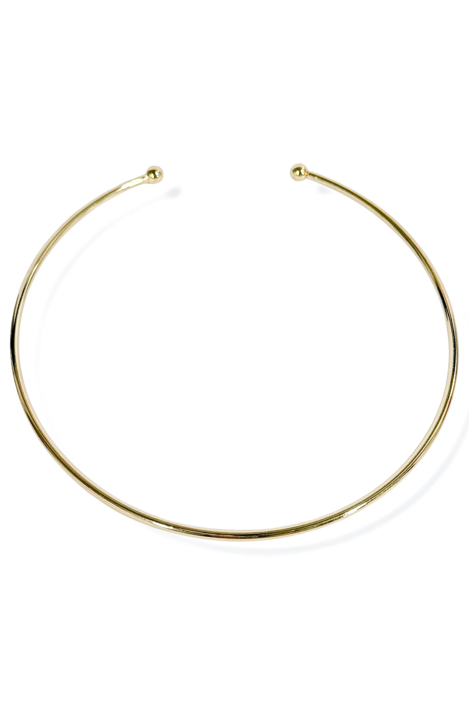End Game Gold Wire Choker Necklace