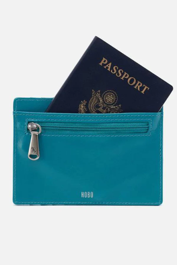 Euro Slide Card Wallet - Biscayne Blue | HOBO - SALE - Image 2