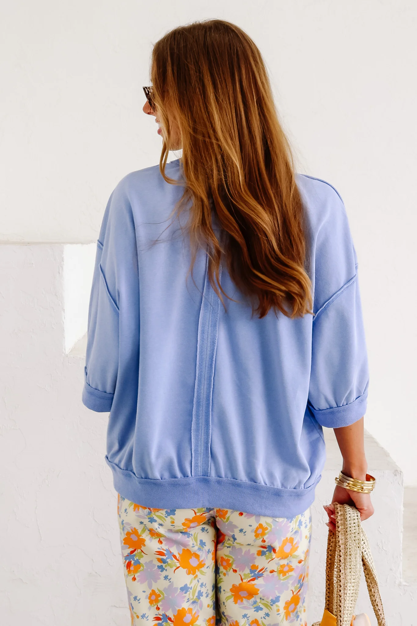 Simply Put Peri Ice 3/4 Sleeve Top - Image 5