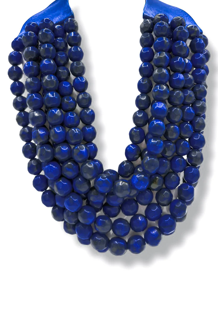 Past Me Royal Blue Statement Necklace