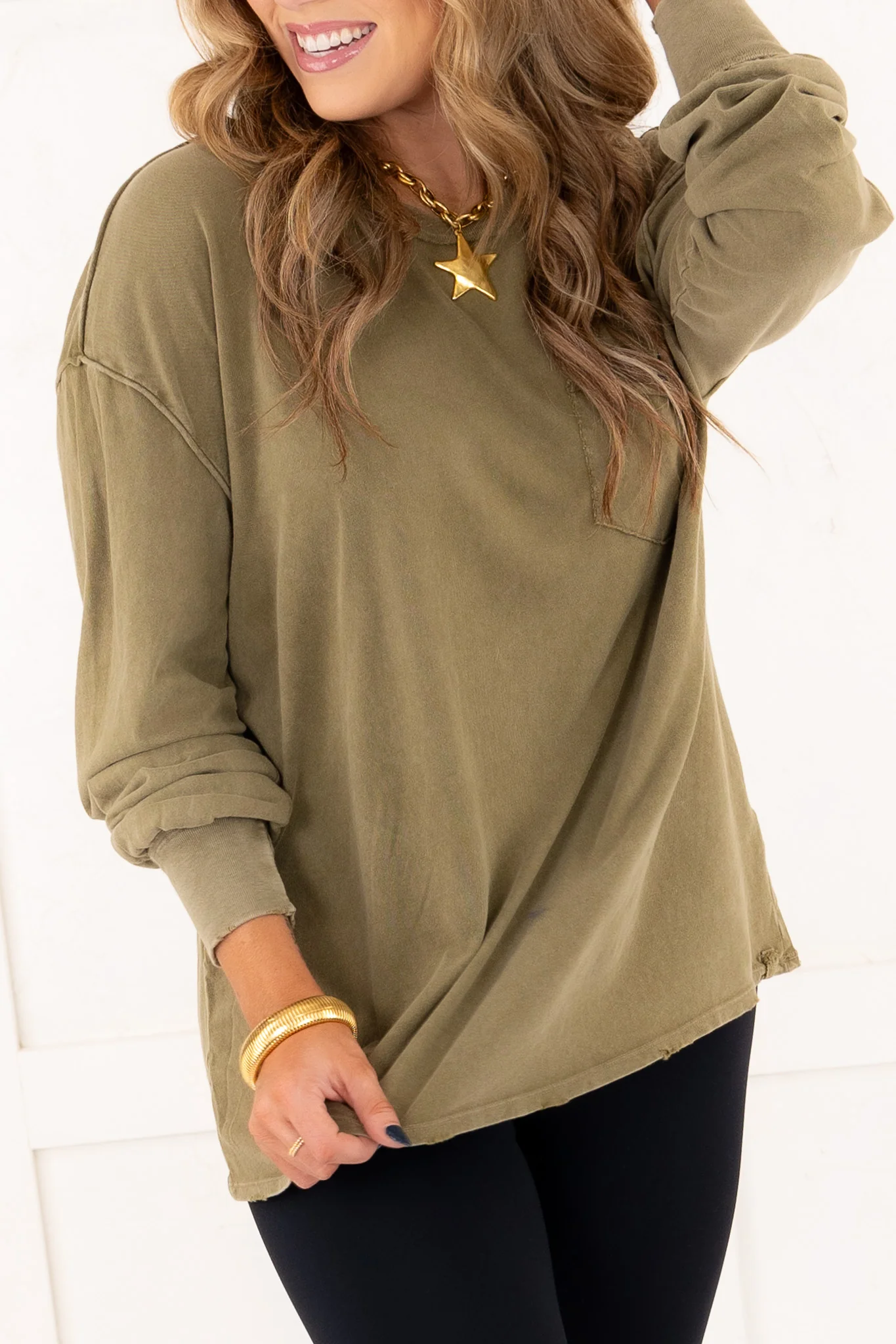 Fade Into You Top - Military Olive | Free People - Image 3