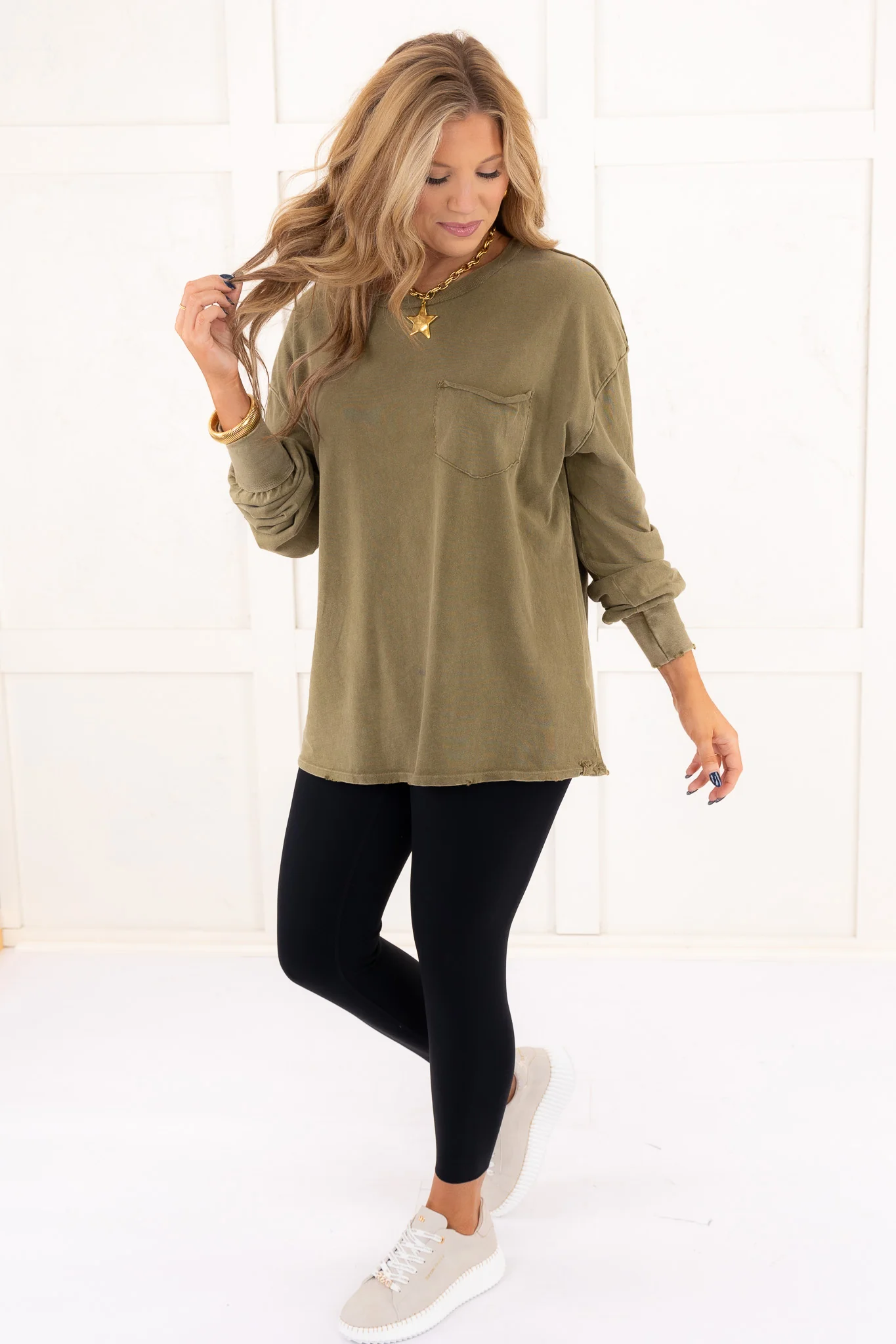 Fade Into You Top - Military Olive | Free People - Image 4