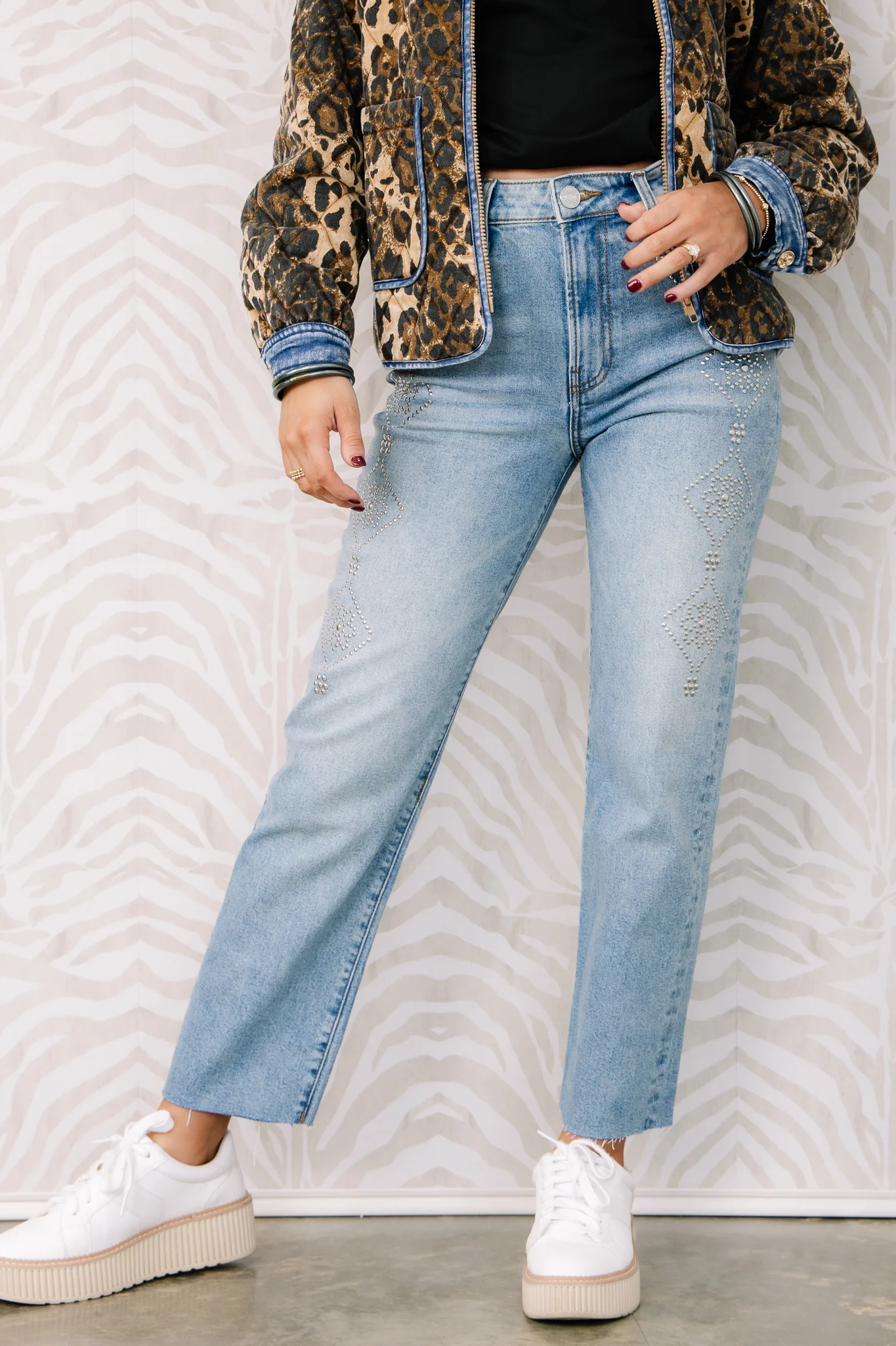 Fay High Rise Ankle Straight Jean - Image 3