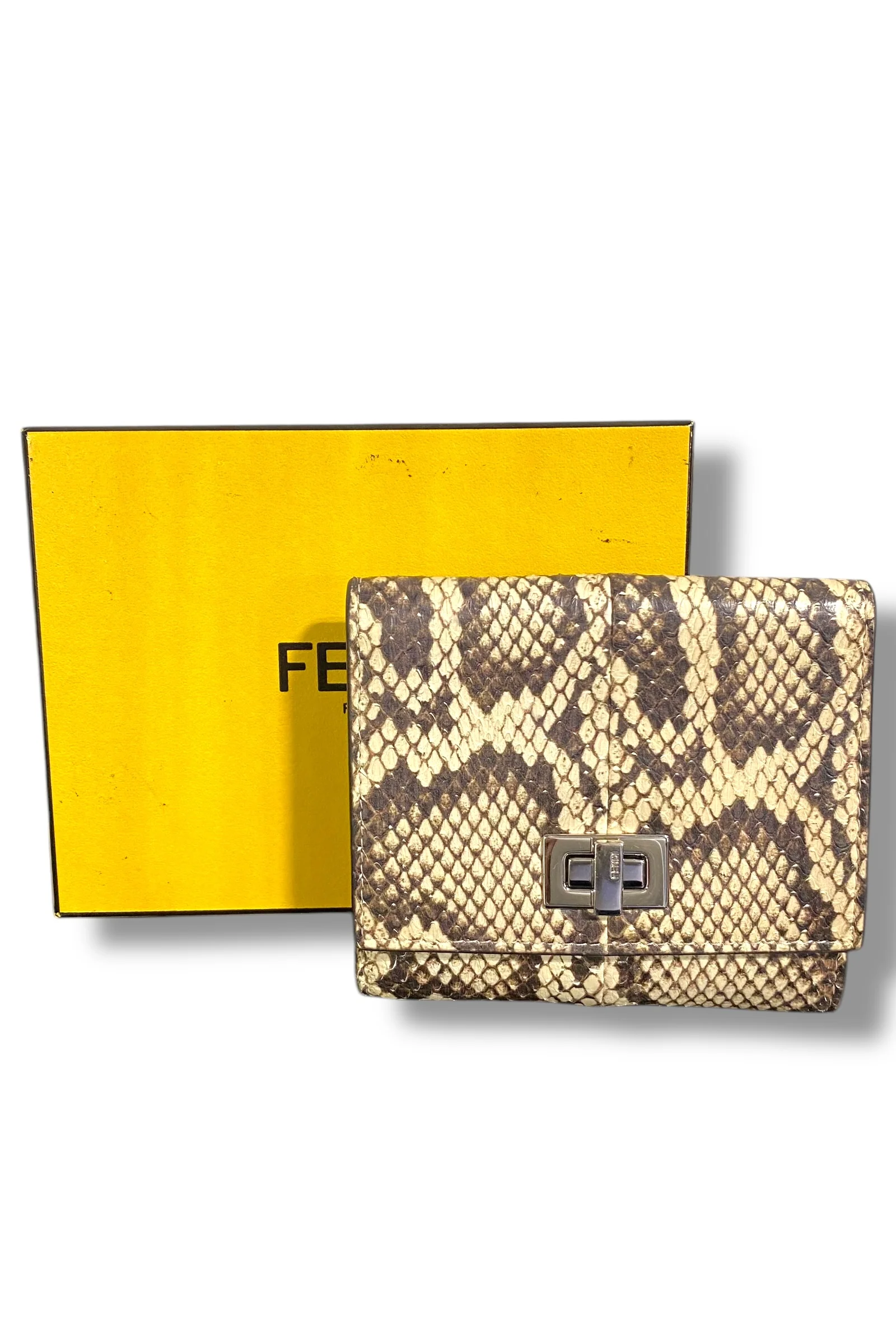 Fendi Python Compact Wallet