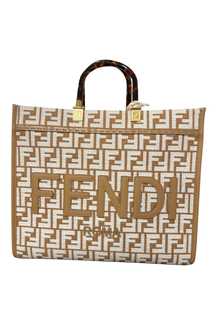 Fendi Sunshine Tote Med Jacquard
