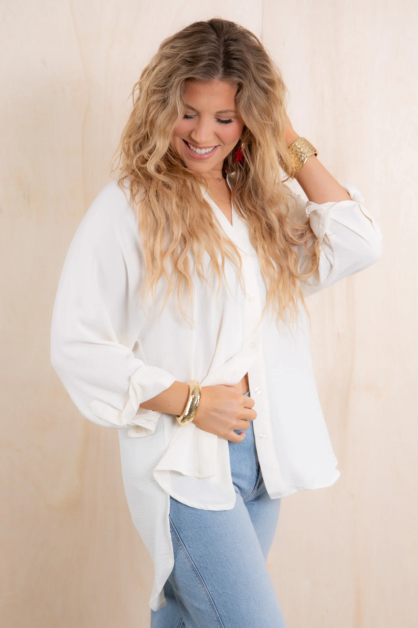 TRIBAL Casey Cocomilk Raglan Sleeve Blouse - Image 3