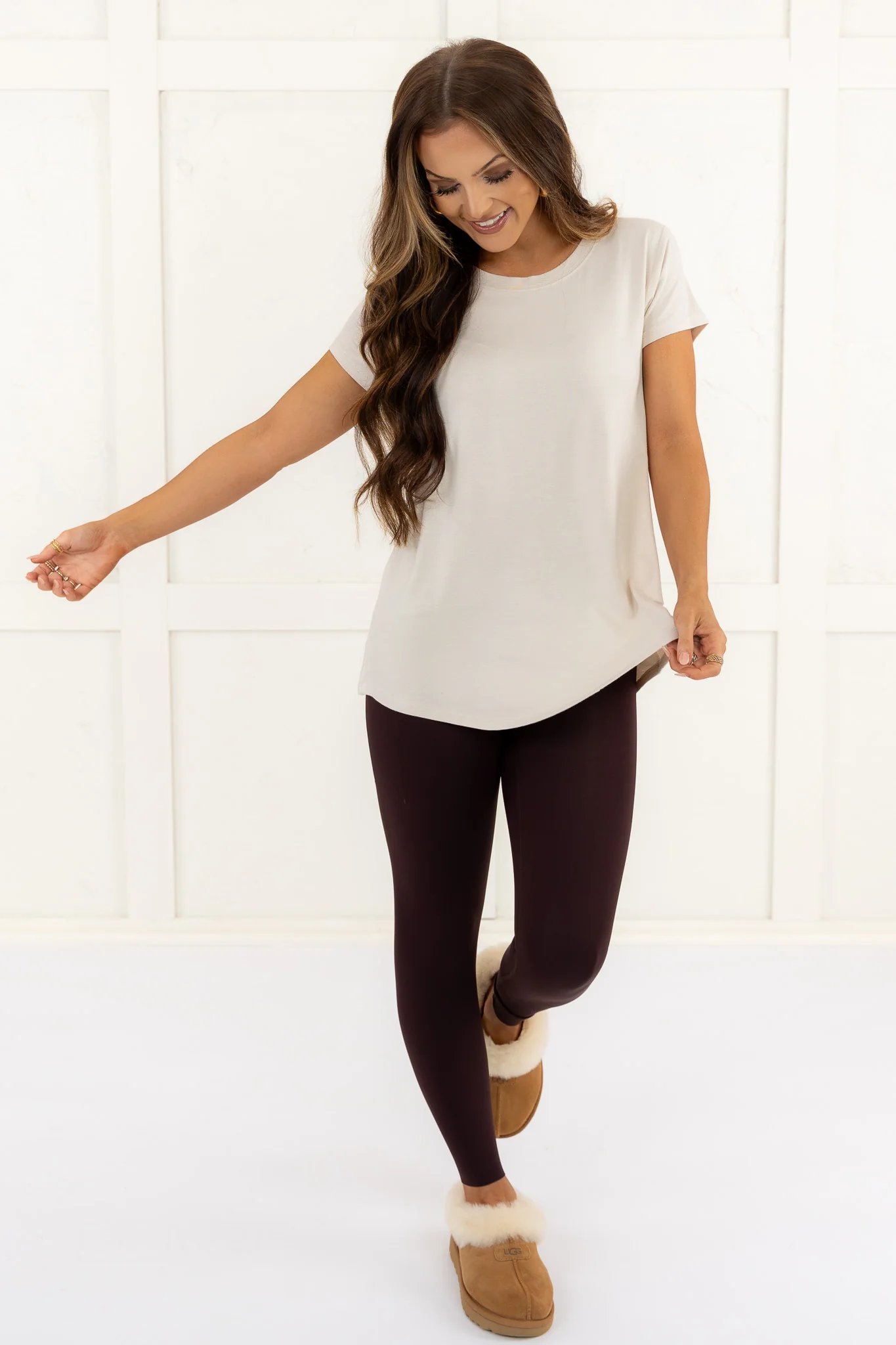 Going With The Flow Top - Sand Beige | RESTOCK - Image 5