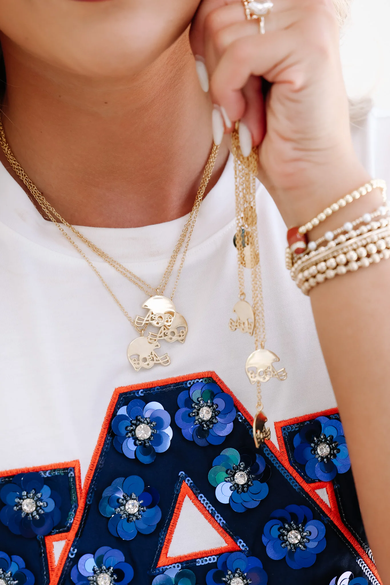 Kristalize x TWT Football Helmet Necklace