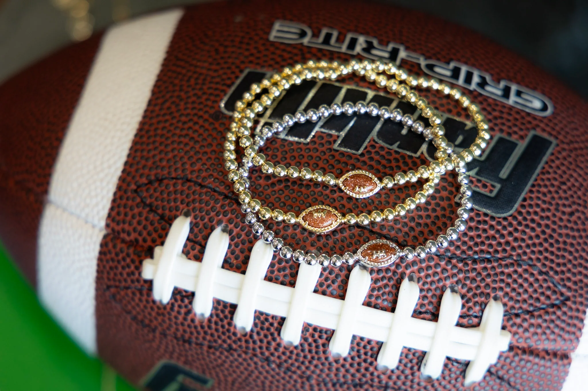 Football Stretch Bracelet - Gold Orange Goldstone | Kendra Scott - FINAL SALE - Image 3