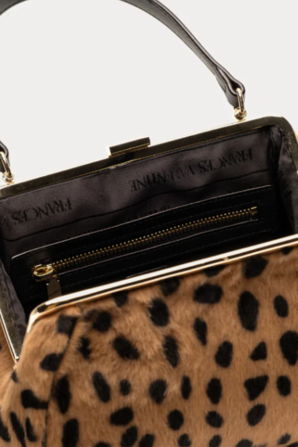 Frances Valentine Frances Frame Cheetah Faux Fur Bag - Image 2