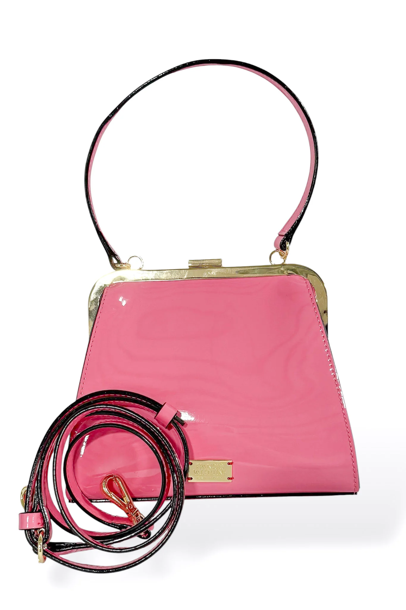Frances Valentine Lulu Frame Pink Bag
