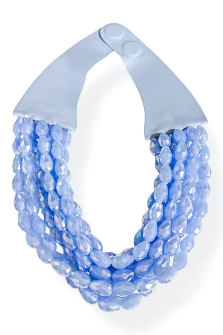 Full Investment Light Blue Layer Necklace