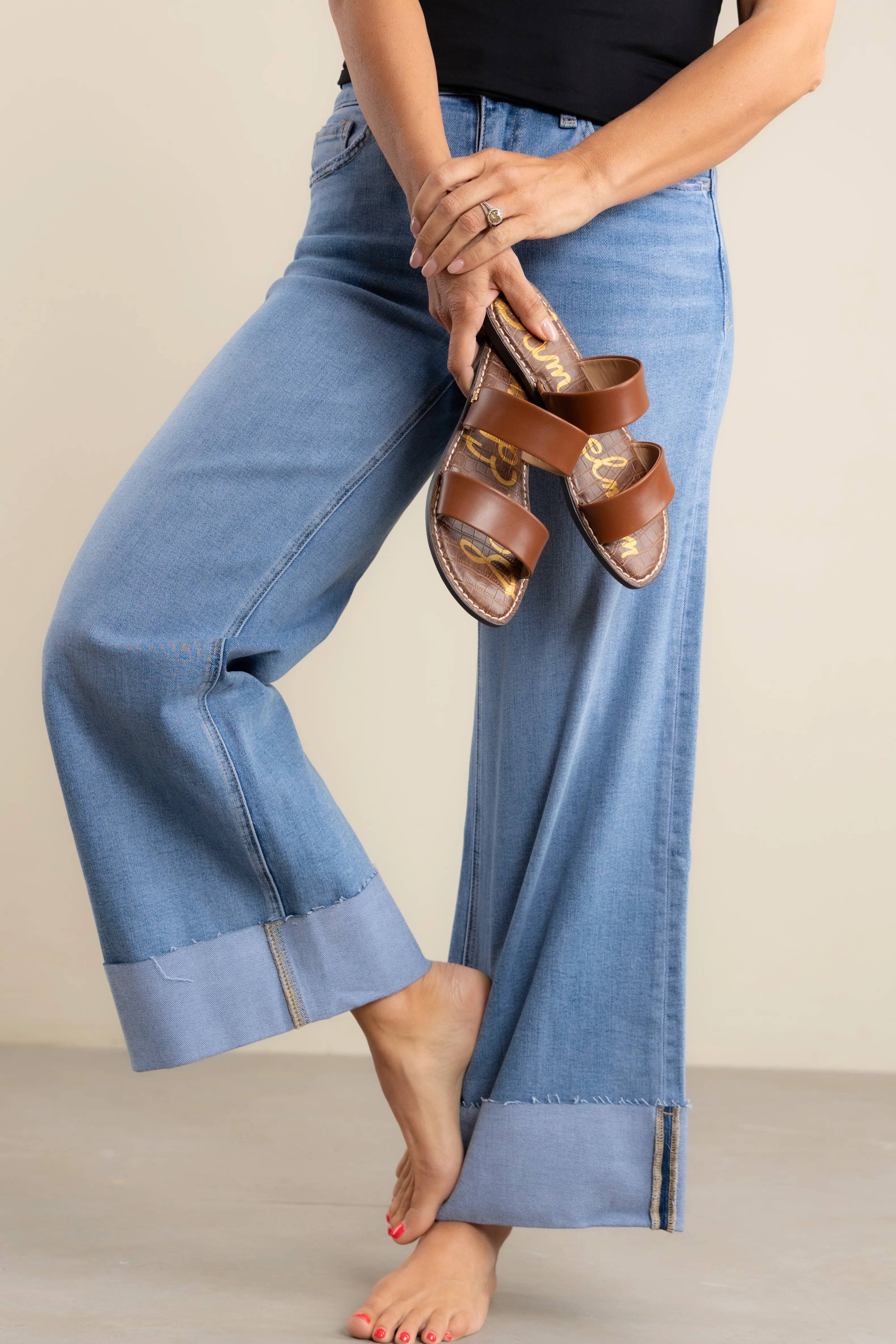 Sam Edelman Gala Rich Cognac Sandals *Final Sale*