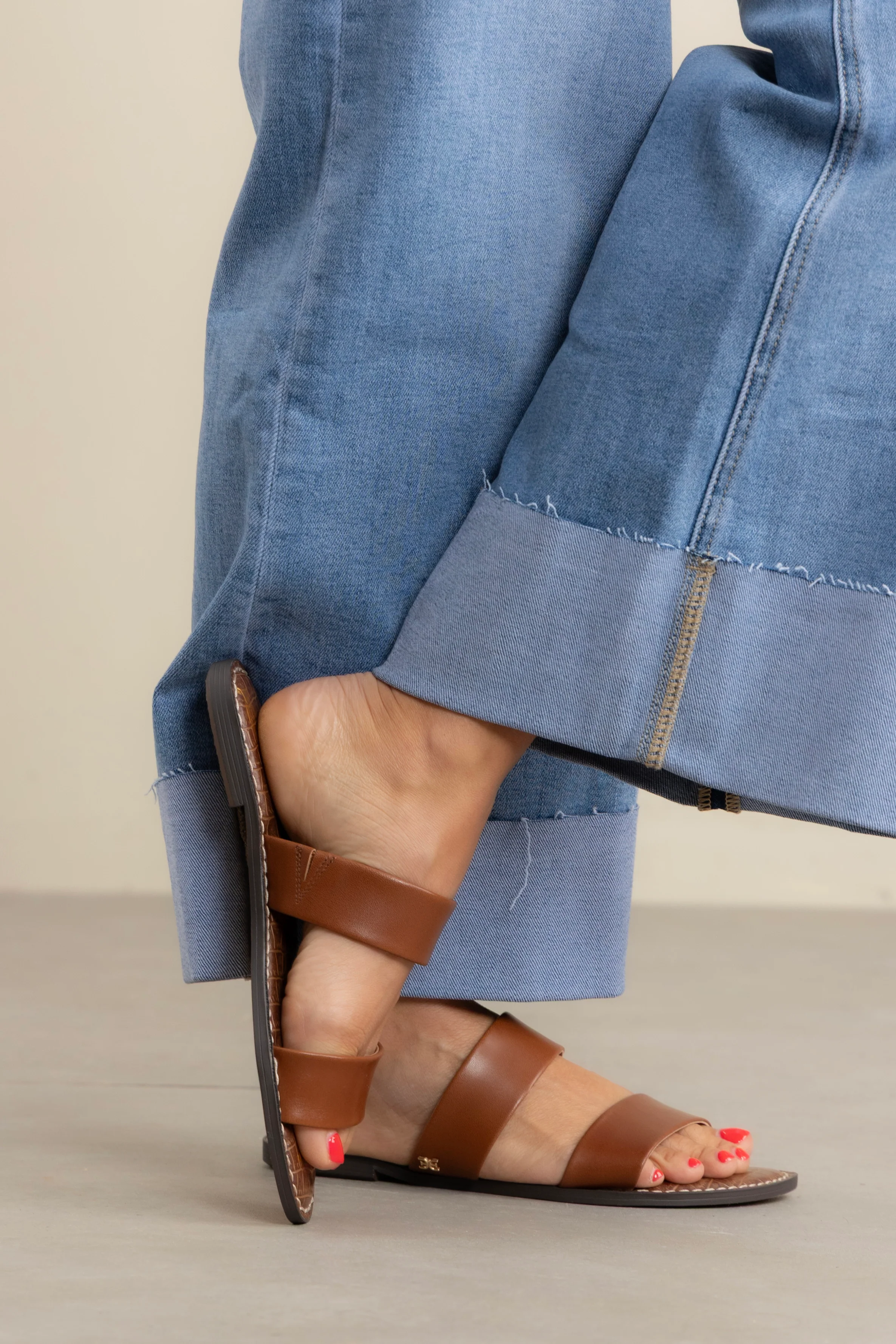 Sam Edelman Gala Rich Cognac Sandals *Final Sale* - Image 4