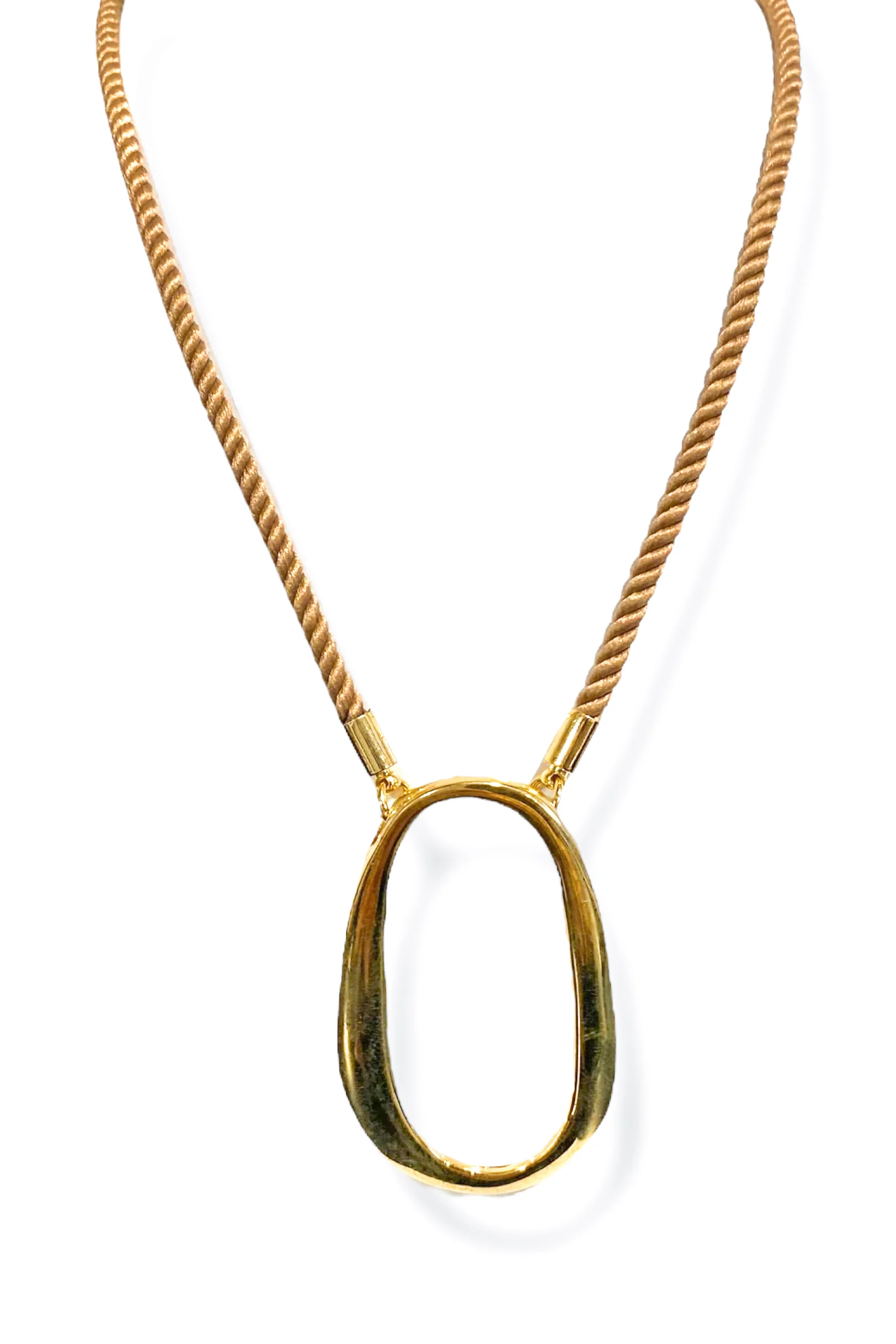 Back In Time Beige Cord Necklace