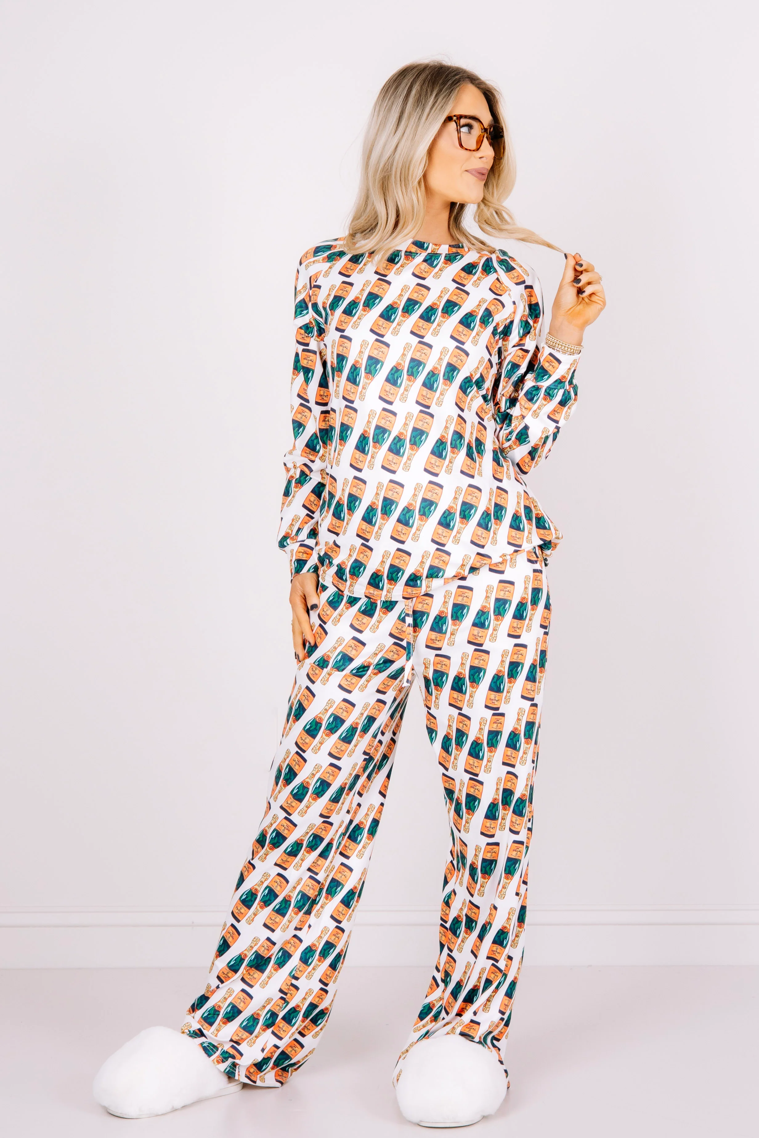DOORBUSTER Girls Night Out Long Sleeve Pajama Set - Image 3