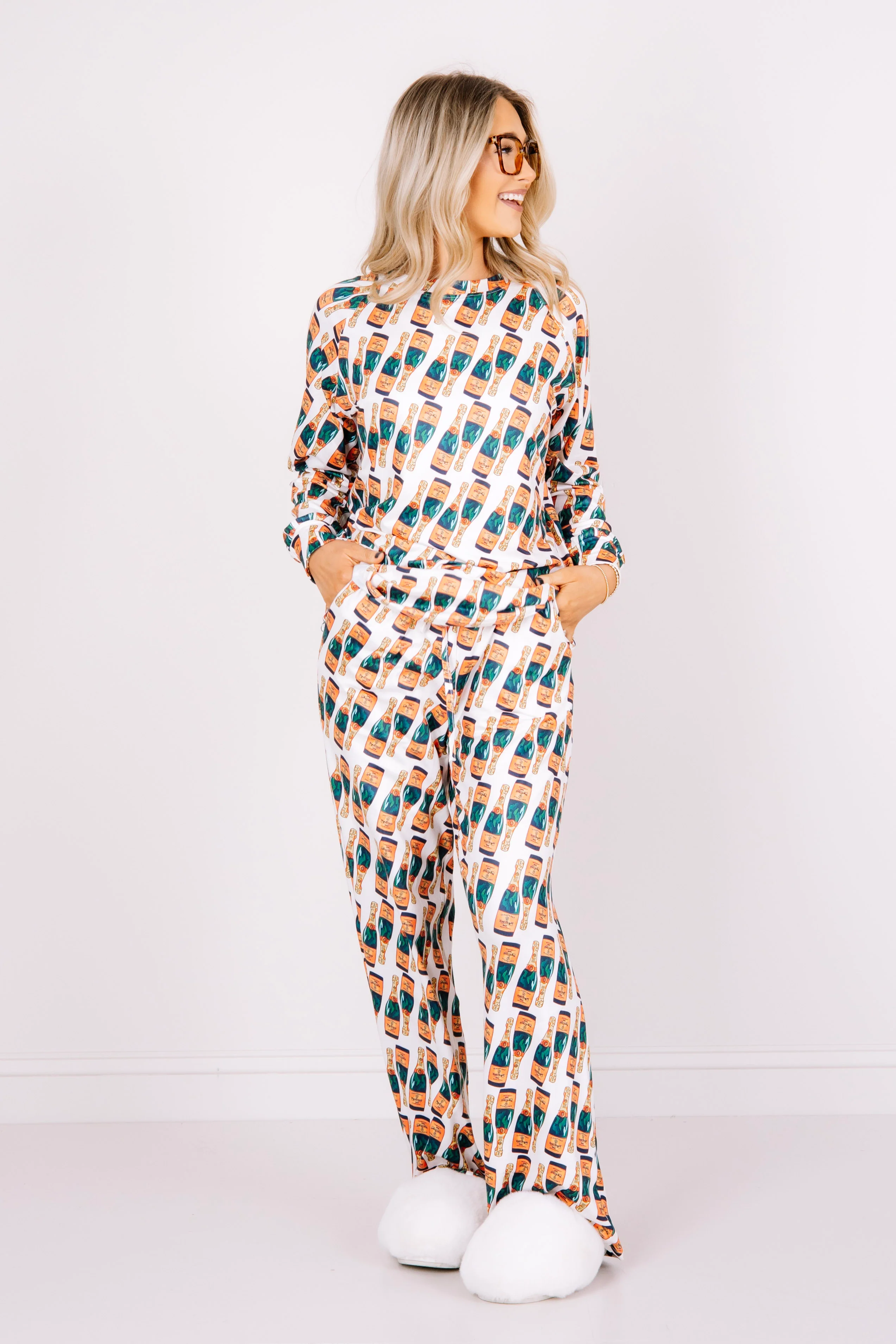 DOORBUSTER Girls Night Out Long Sleeve Pajama Set - Image 4