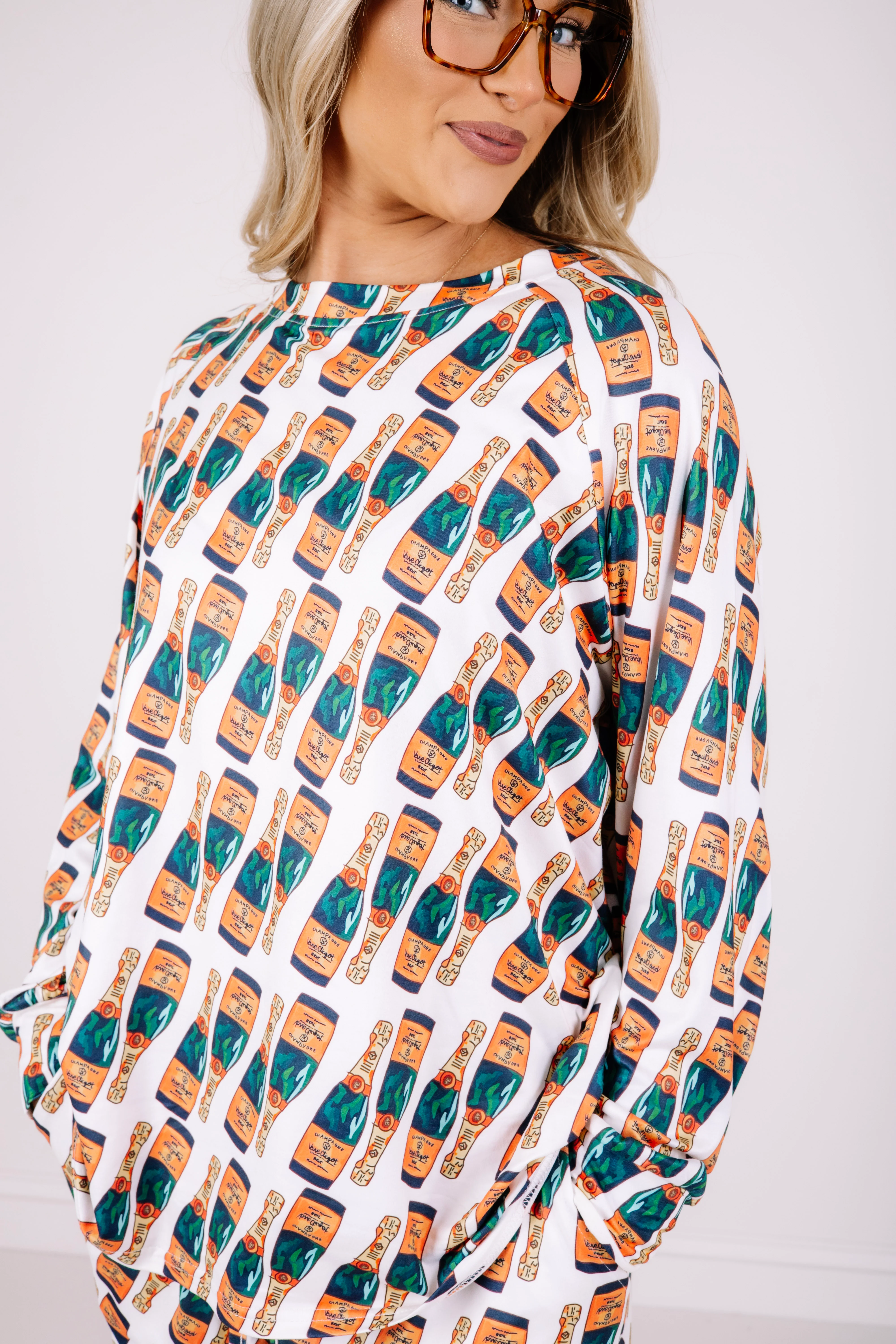 DOORBUSTER Girls Night Out Long Sleeve Pajama Set - Image 6