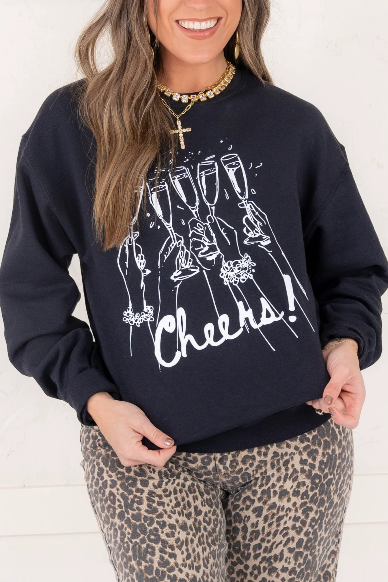Girls Night Out Cheers Sweatshirt - FINAL SALE - Image 2