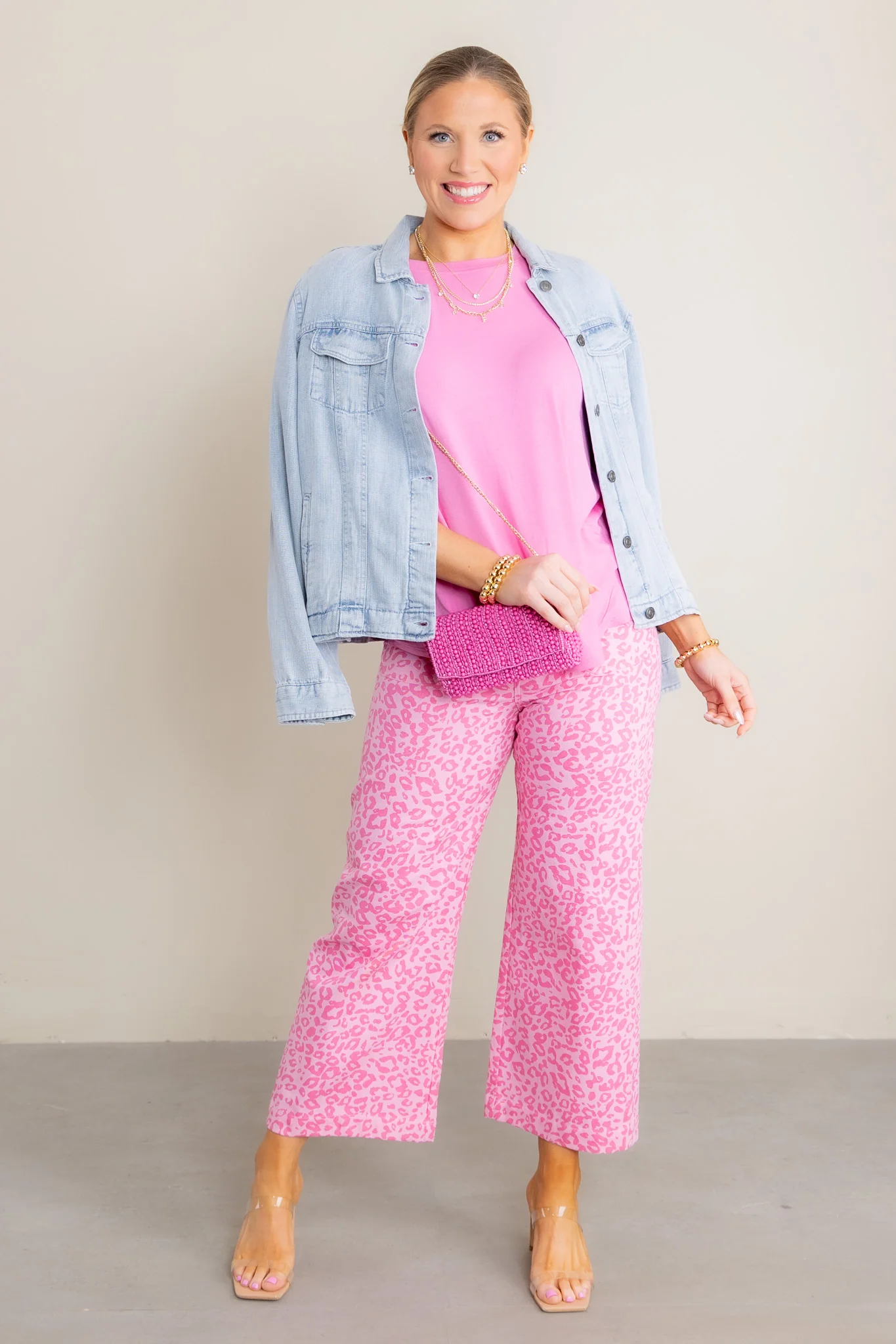 Go With The Flowy Candy Pink Short Sleeve Top - Image 2