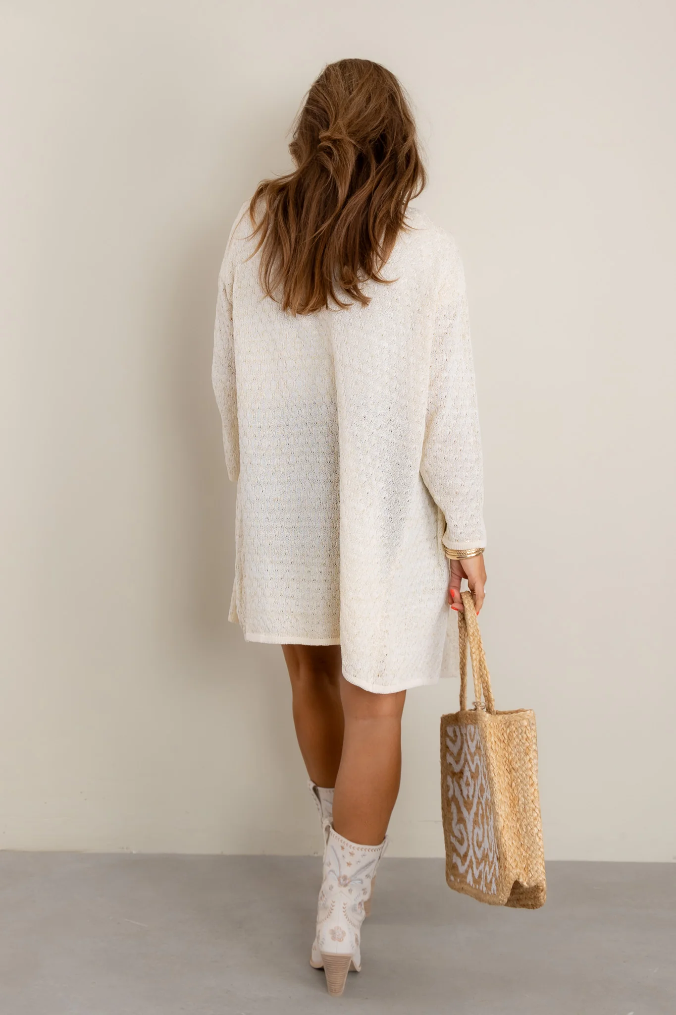 Molly Bracken Golden Beige Long Sleeve Cardigan - FINAL SALE - Image 5