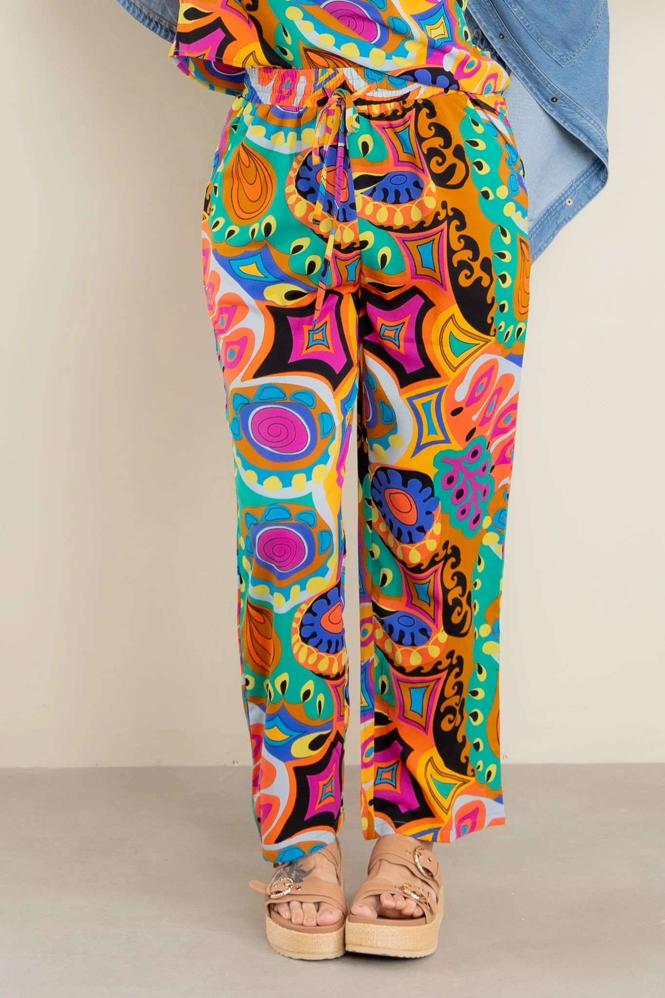 Make A Wish Green Mix Pant Set - FINAL SALE - Image 4