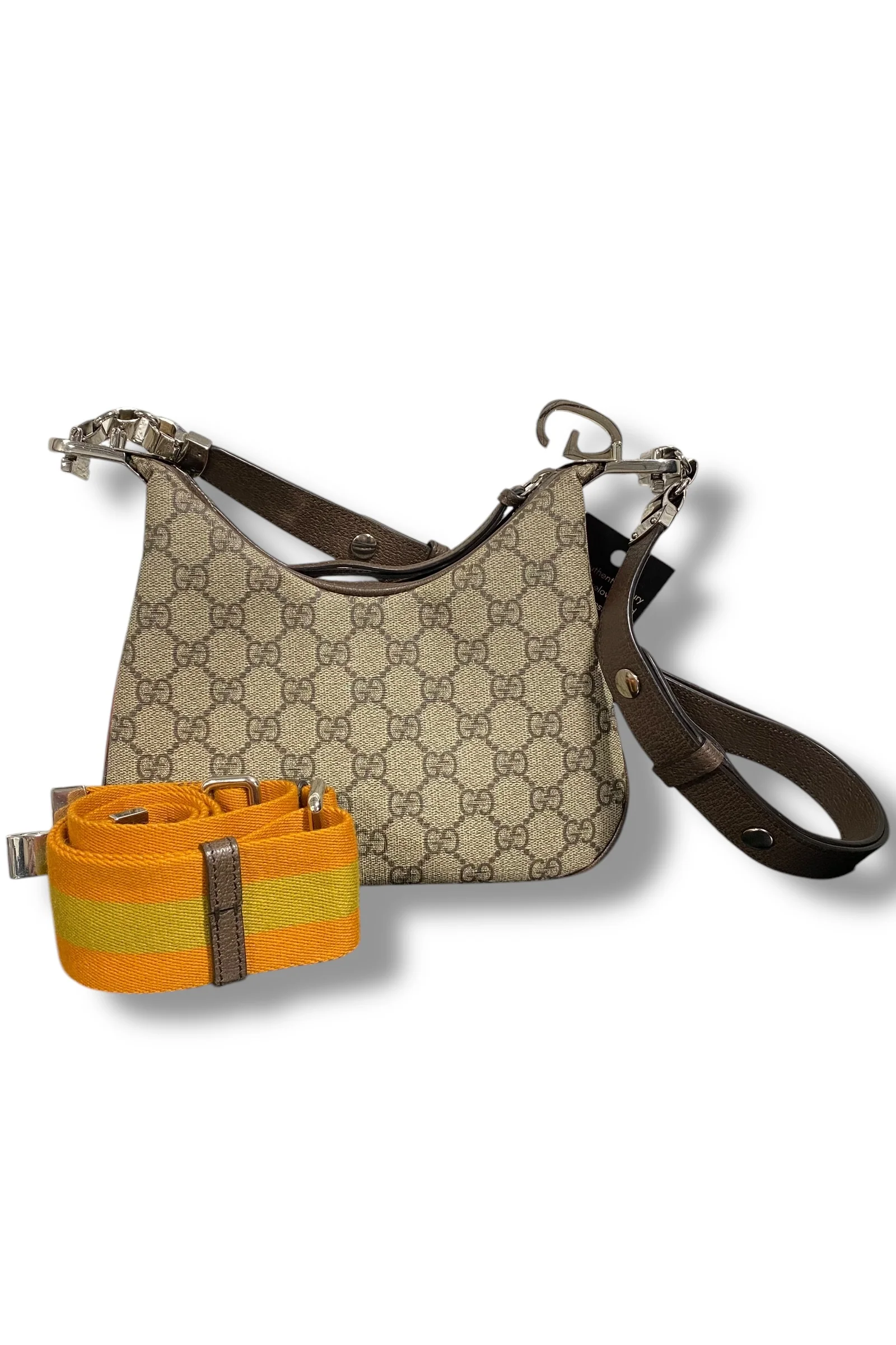 Gucci Attache Shoulder Bag GG Coated Canvas Small