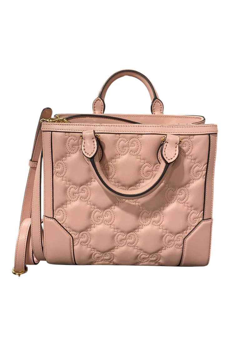 Gucci GG Top Handle Tote GG Matelasse Leather Mini