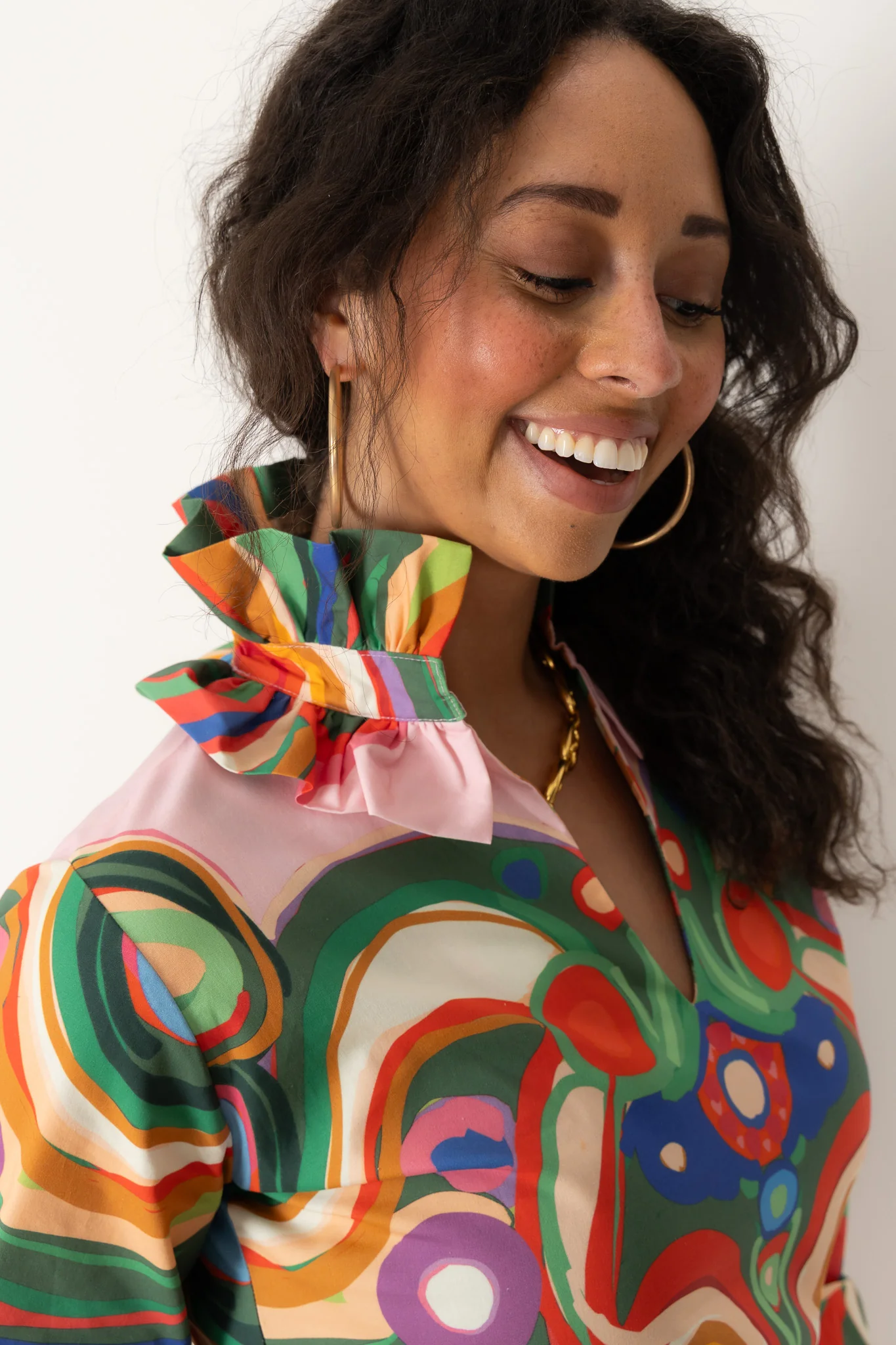 House Of MBR Harper Venice Long Sleeve Blouse - Image 3