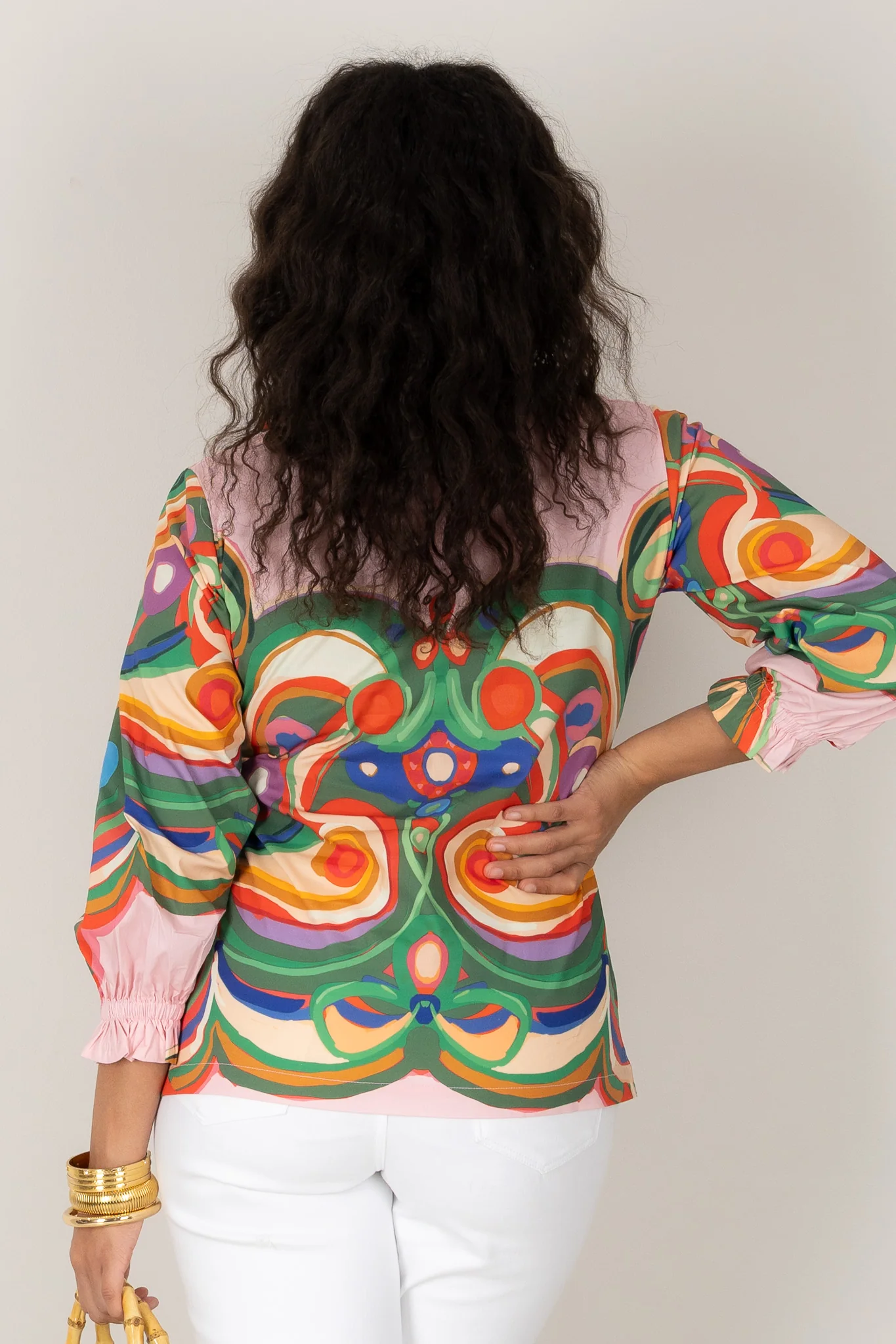 House Of MBR Harper Venice Long Sleeve Blouse - Image 4