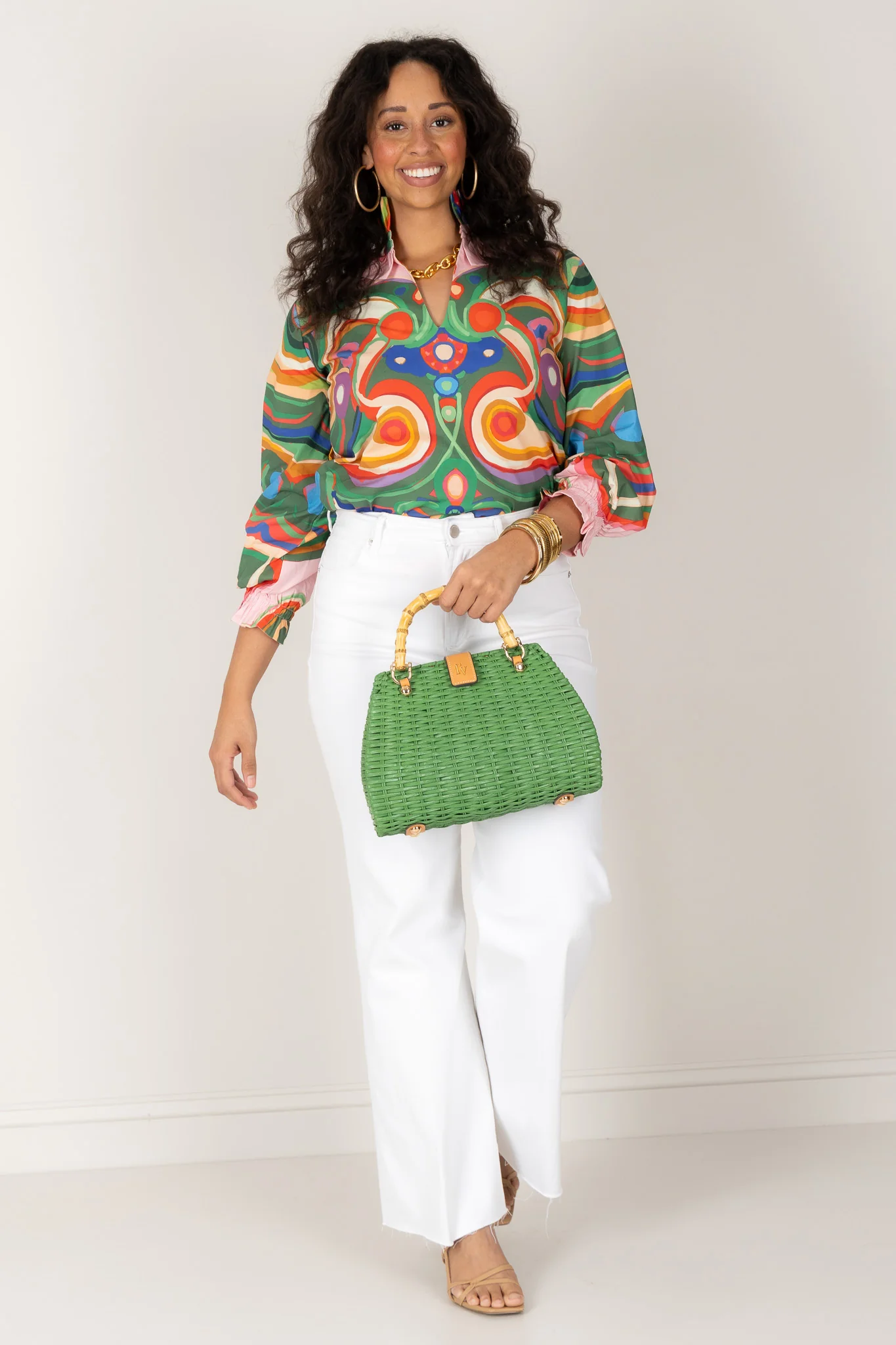 House Of MBR Harper Venice Long Sleeve Blouse - Image 5
