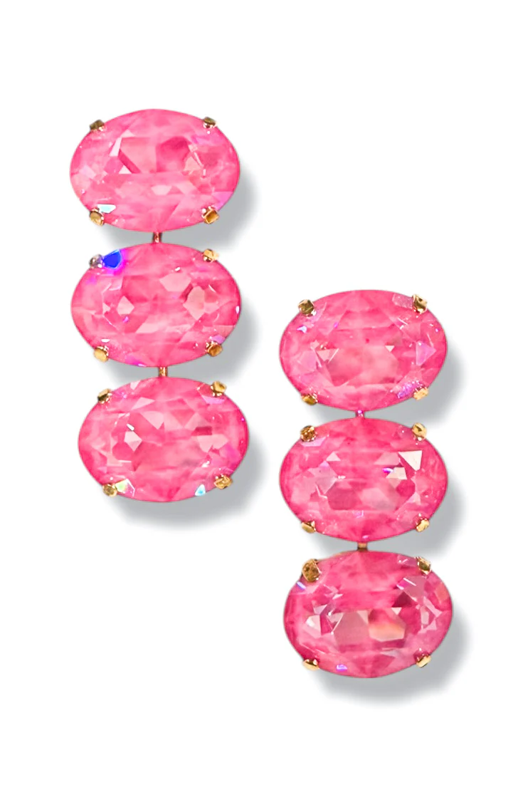 TOVA Hazel Ultra Fuchsia Dangle Earrings