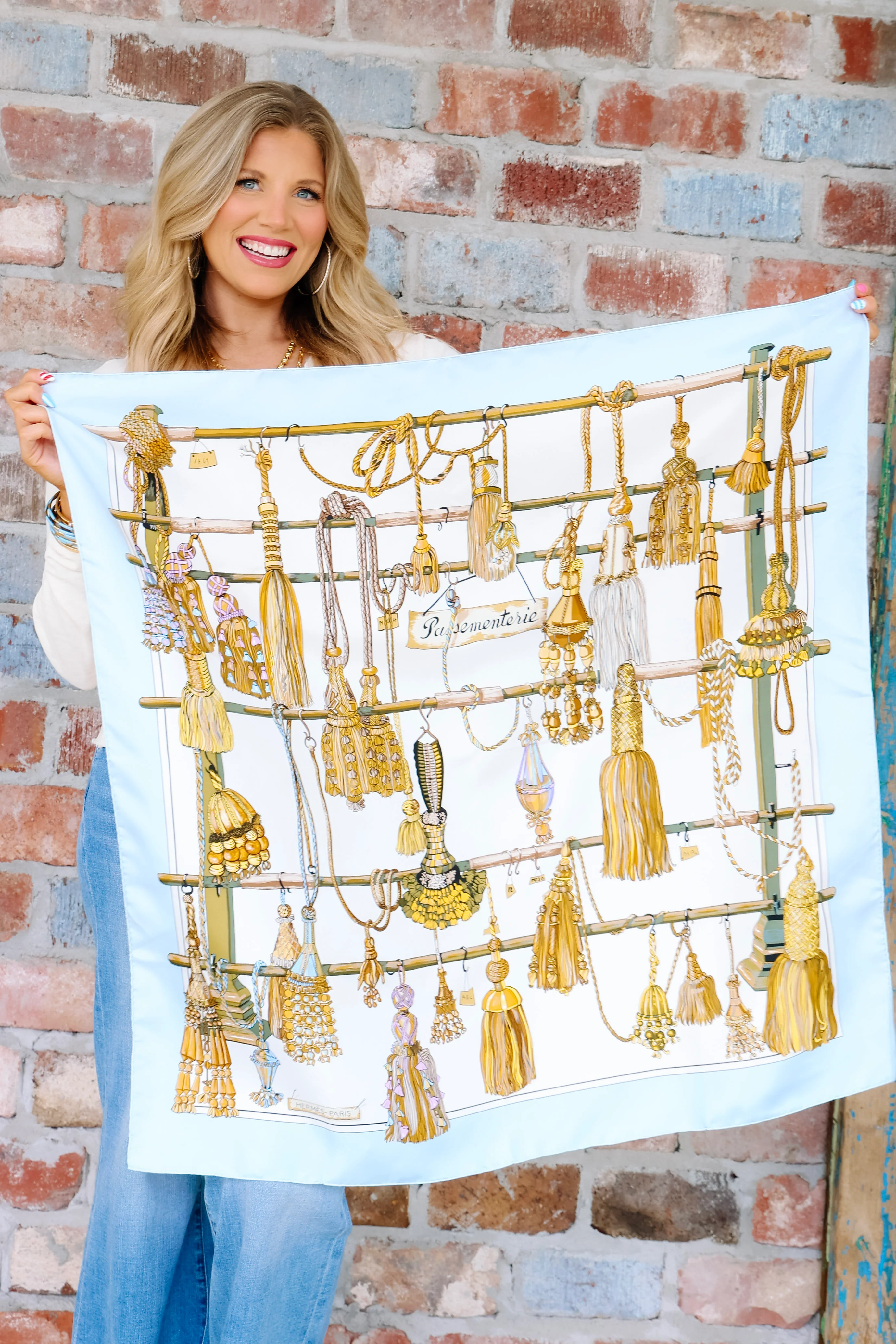 Hermes Silk Scarf Passementerie By Francoise