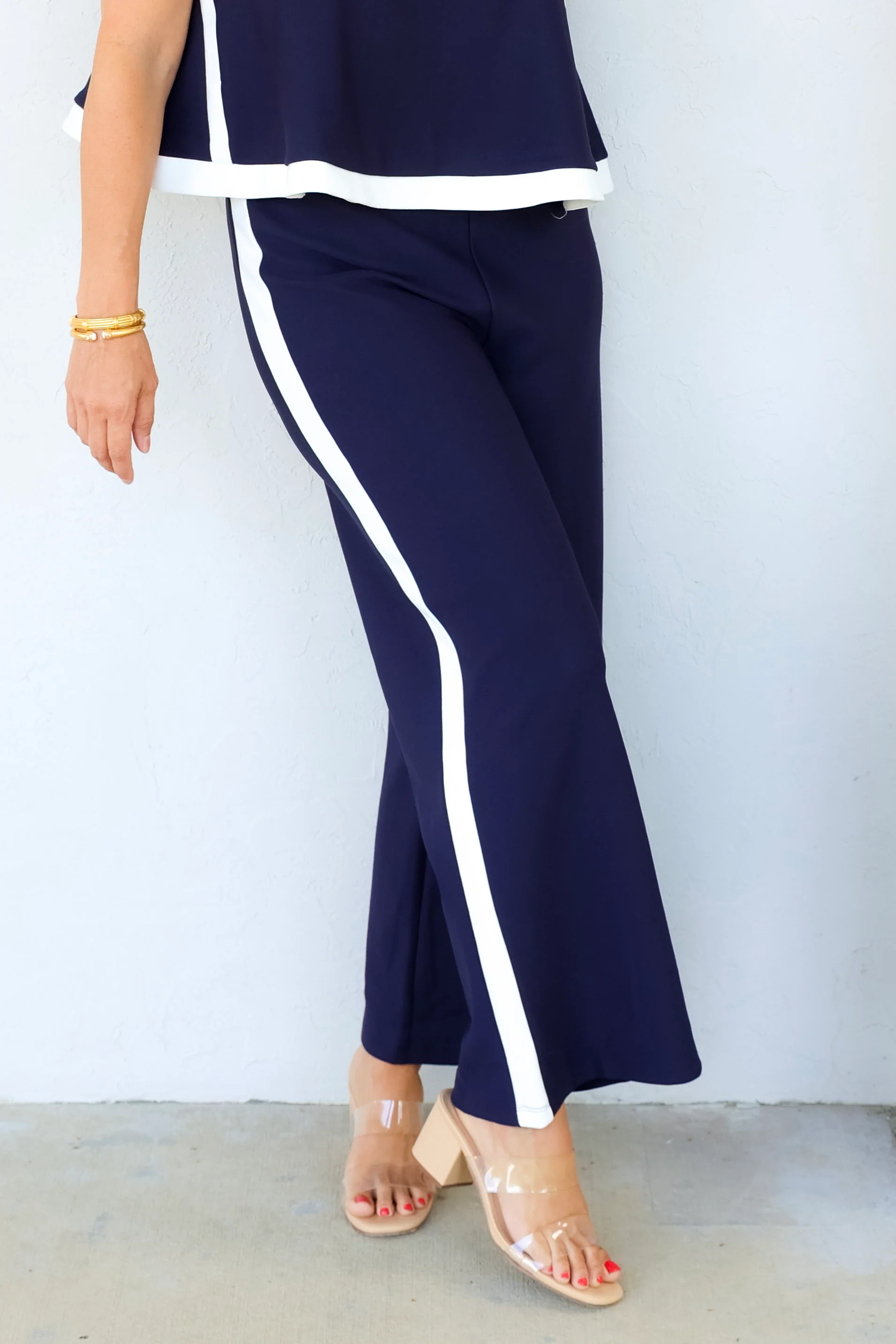 Sunny Muse Navy Wide Leg Pant - Image 5