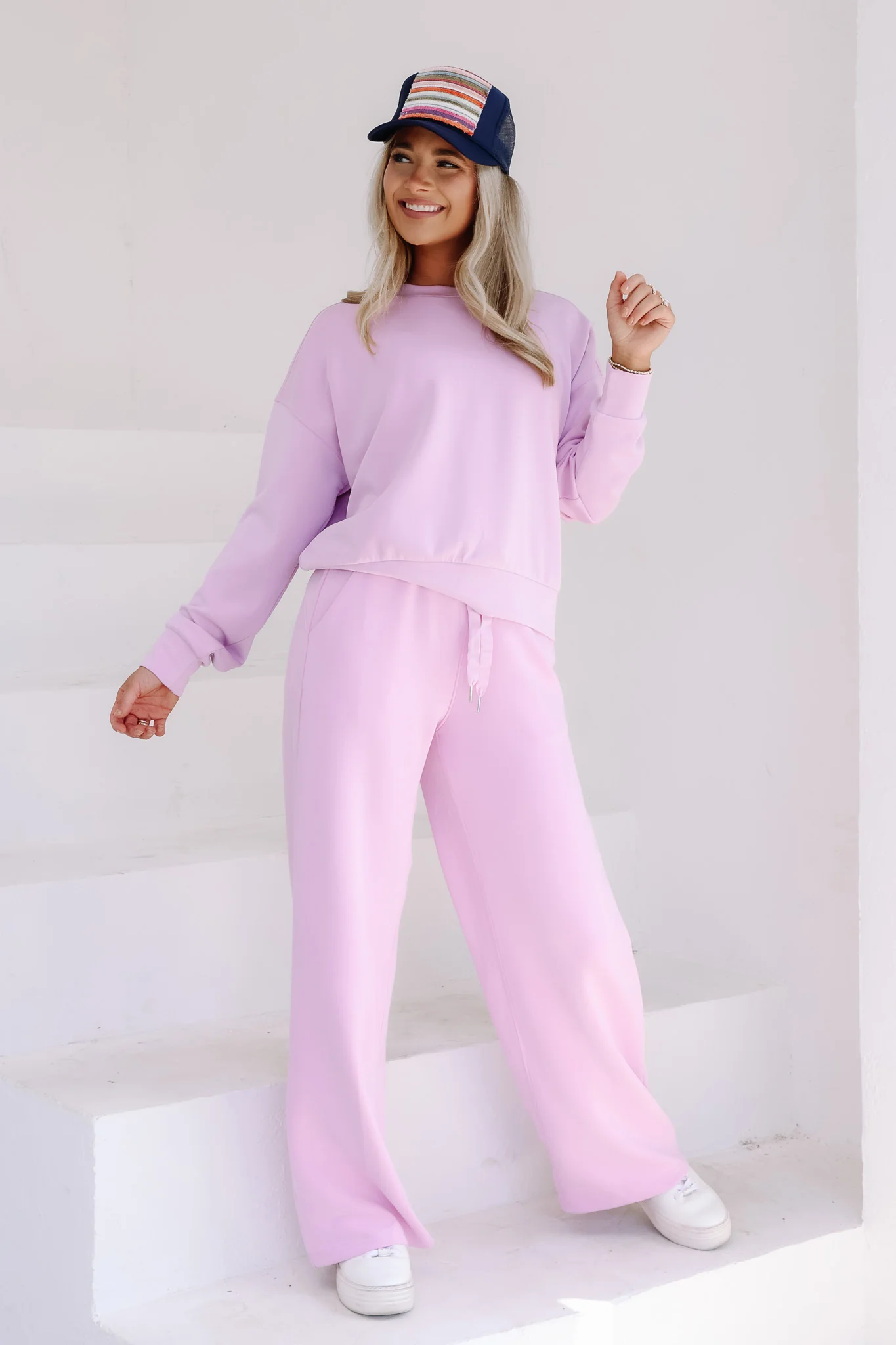 Wendie Ice Pink Long Sleeve Top - Image 2