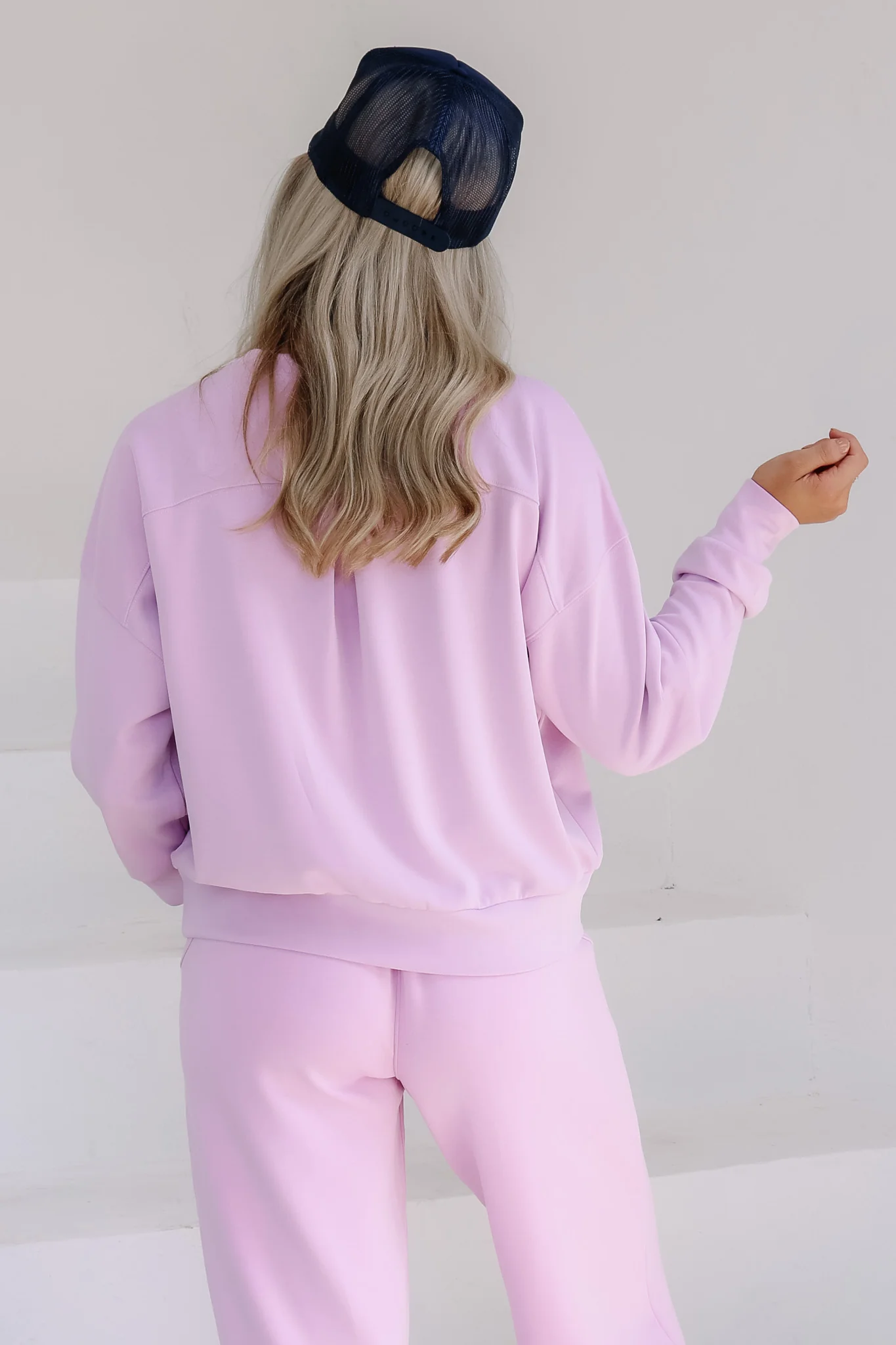 Wendie Ice Pink Long Sleeve Top - Image 5