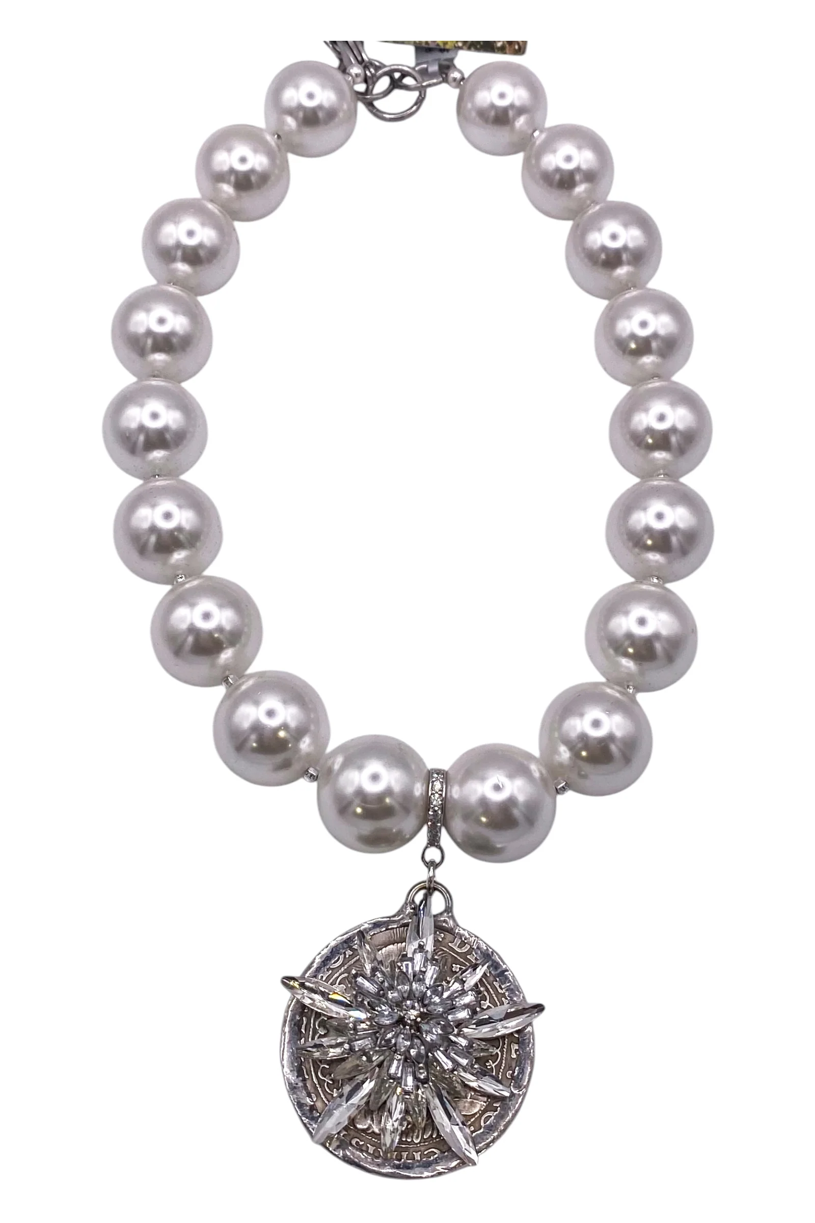 Rockstar In Rome Italian Glass Pearl Necklace