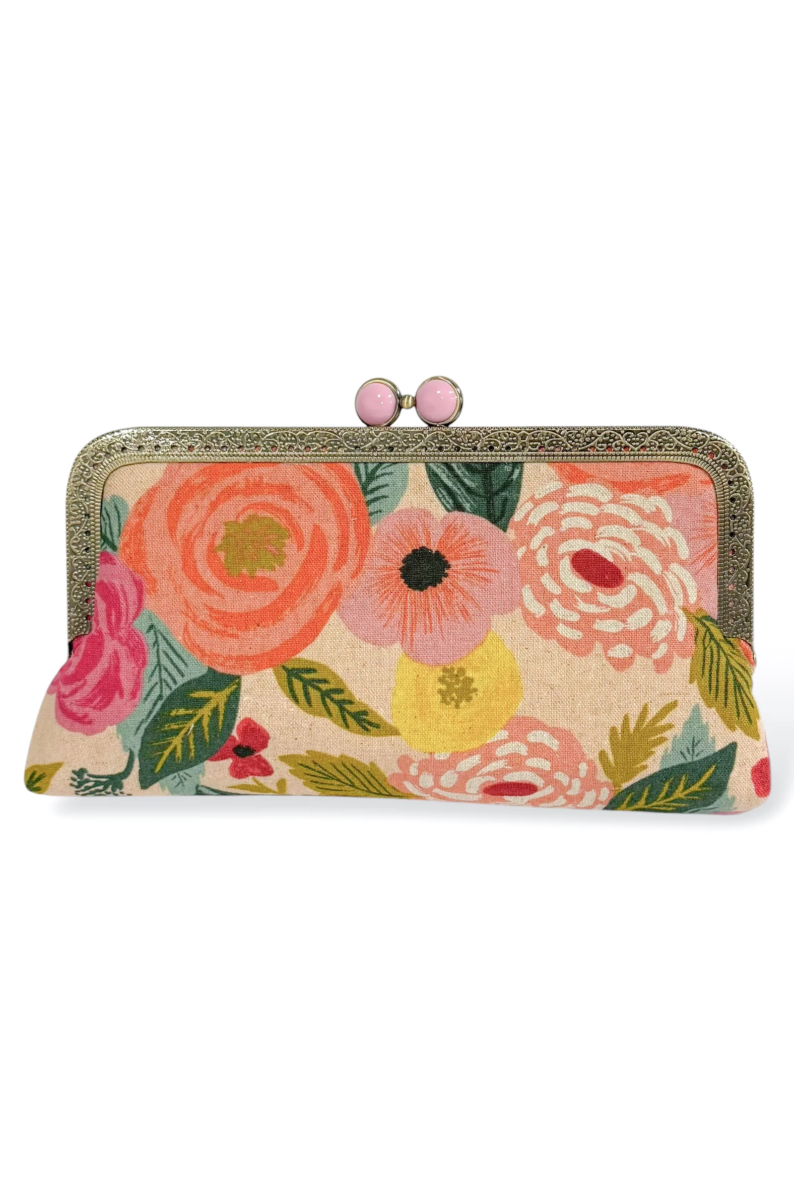 The Midi Joliet Rose Cream Clutch Purse