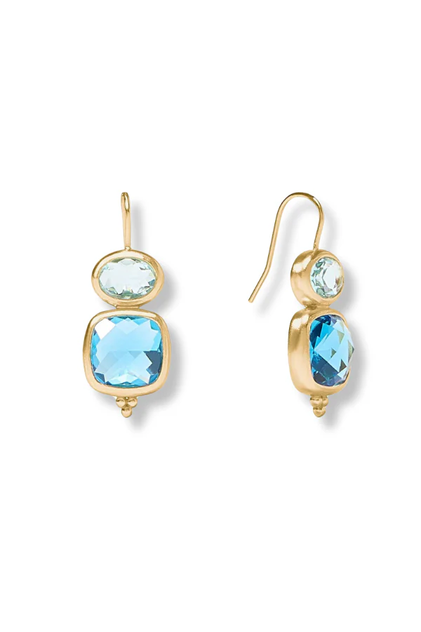 Julie Vos Kaleidoscope Bahamian Blue Earrings